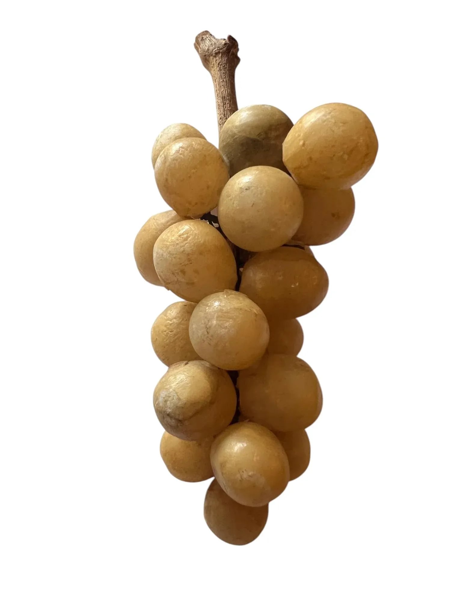 40s Italian Alabaster Grapes With Real Vine Stem - 10