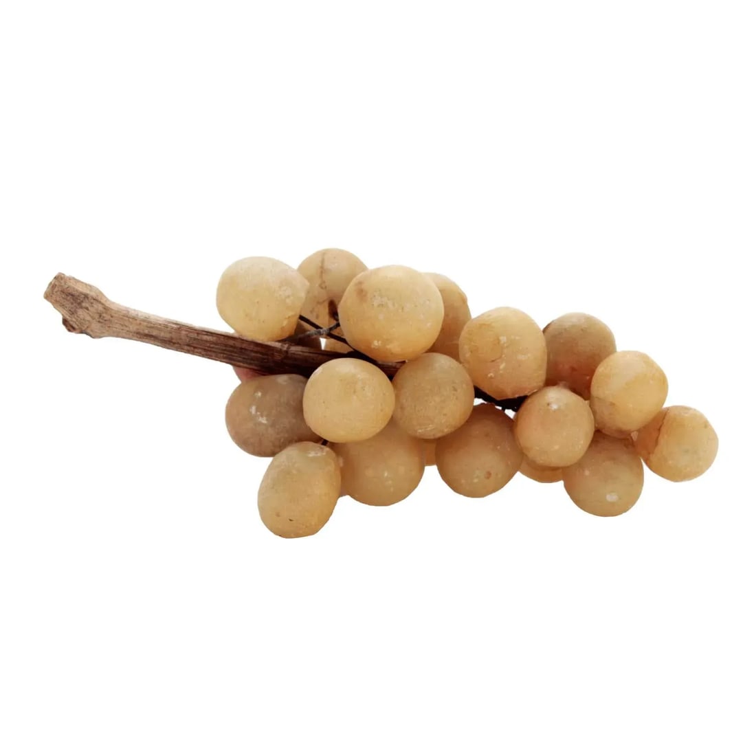 40s Italian Alabaster Grapes With Real Vine Stem - 2