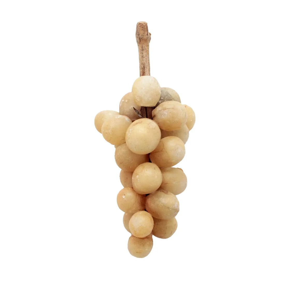 40s Italian Alabaster Grapes With Real Vine Stem - 3