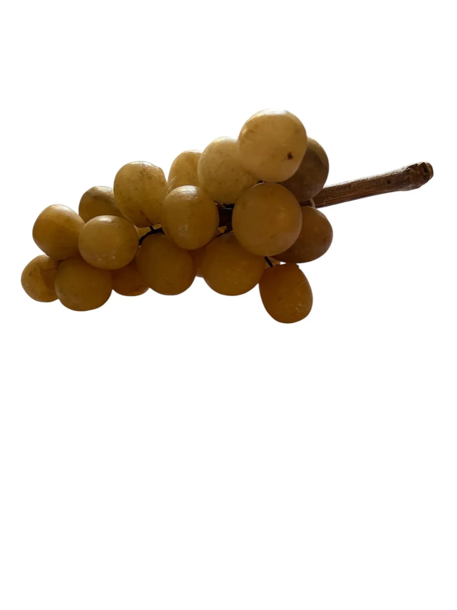 40s Italian Alabaster Grapes With Real Vine Stem - 5