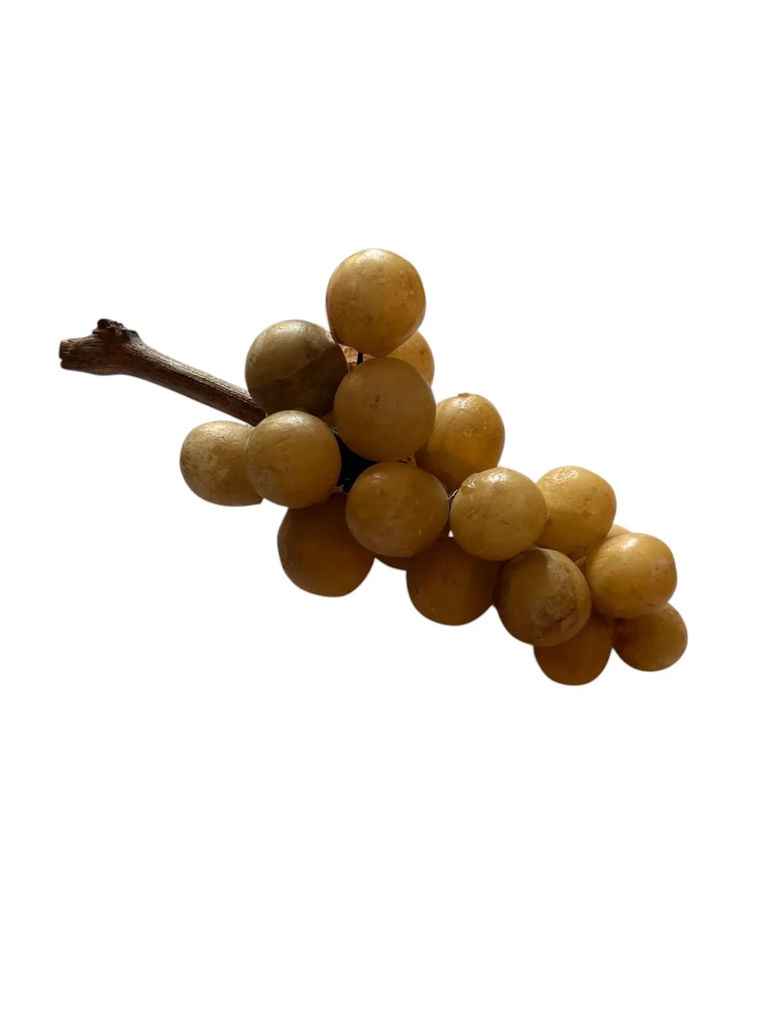 40s Italian Alabaster Grapes With Real Vine Stem - 7
