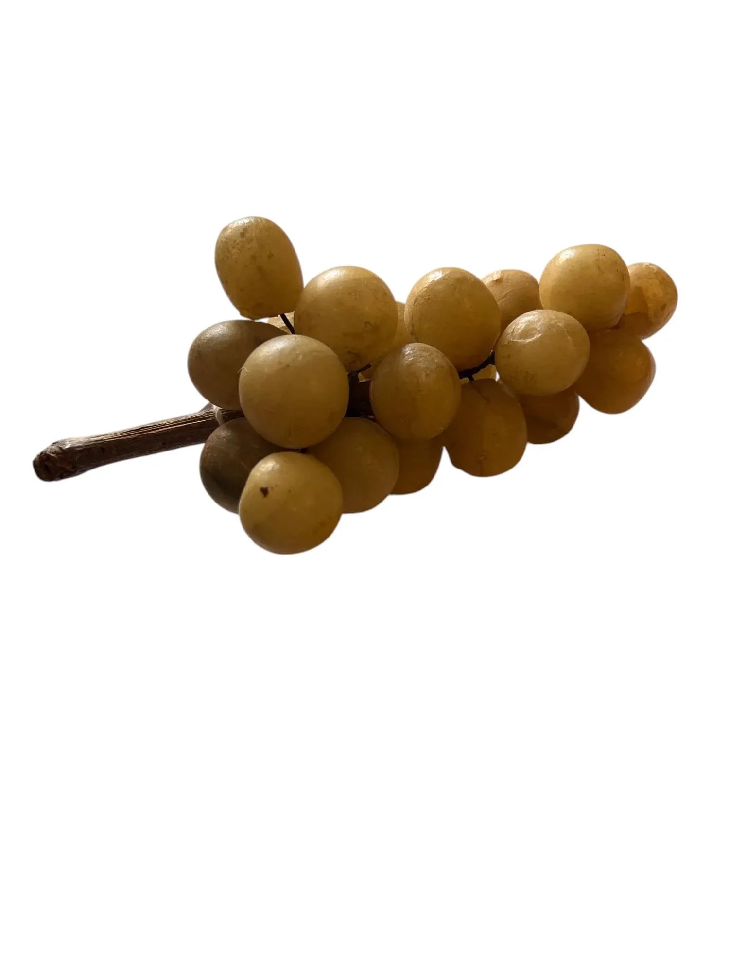 40s Italian Alabaster Grapes With Real Vine Stem - 8
