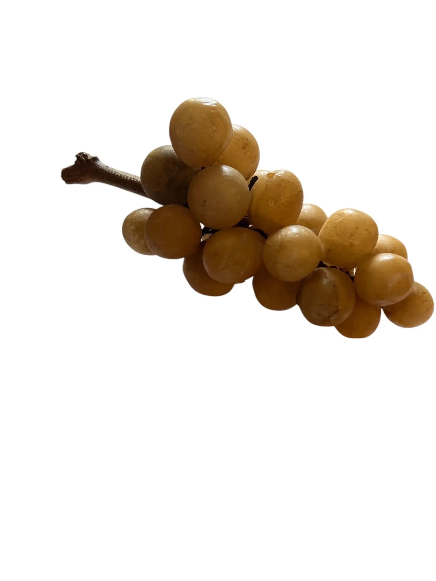 40s Italian Alabaster Grapes With Real Vine Stem - 9