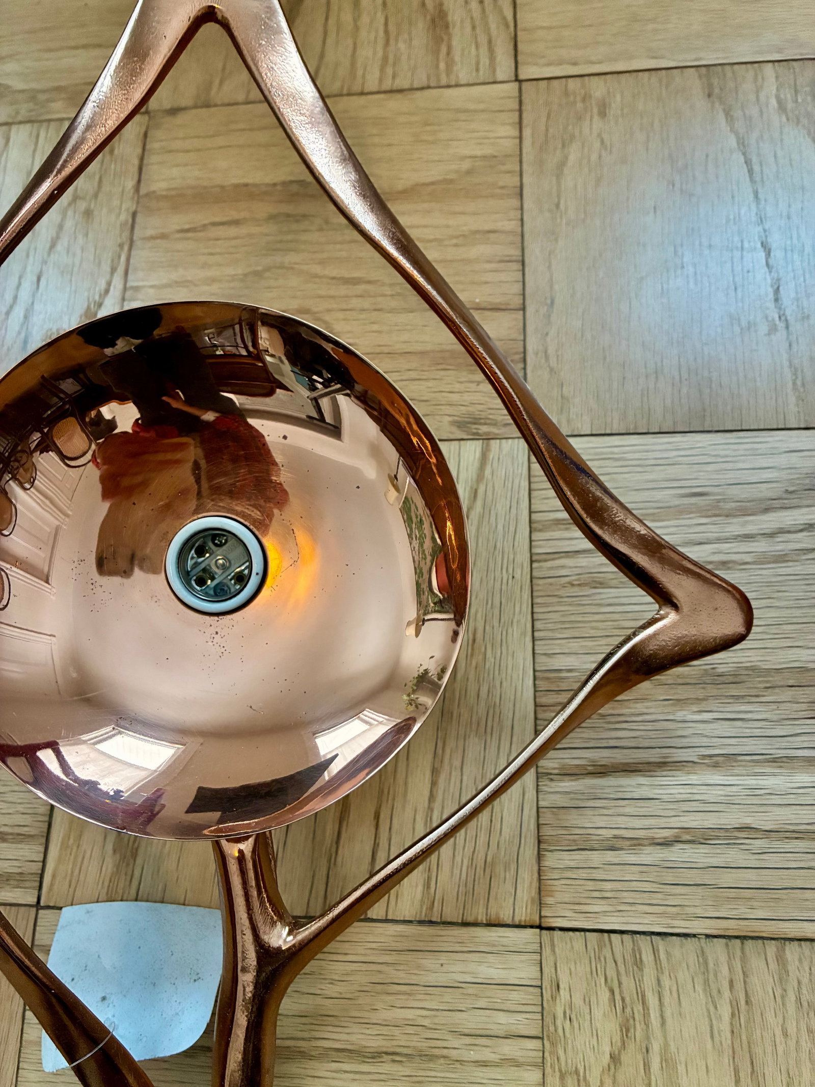 Mid 20th Century Copper Global Views Abstract Sconces - 11