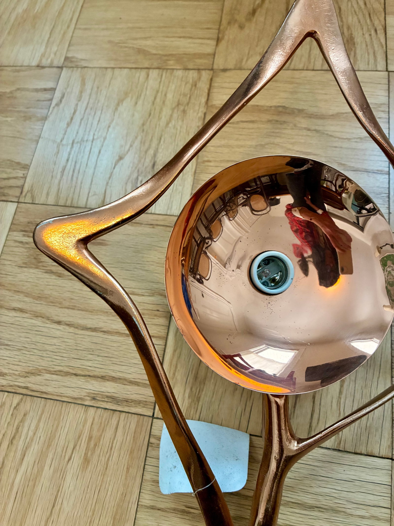 Mid 20th Century Copper Global Views Abstract Sconces - 13