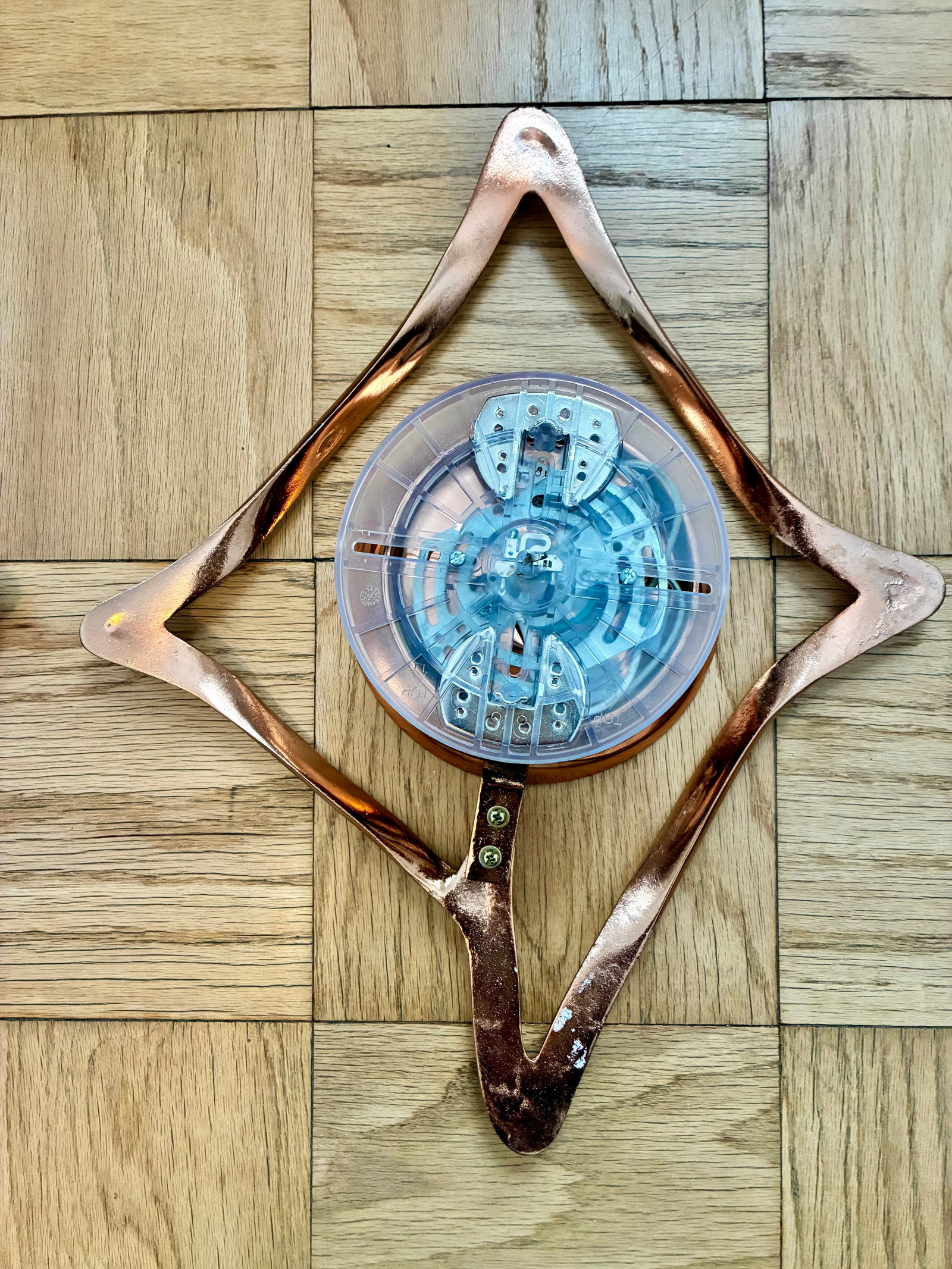 Mid 20th Century Copper Global Views Abstract Sconces - 17