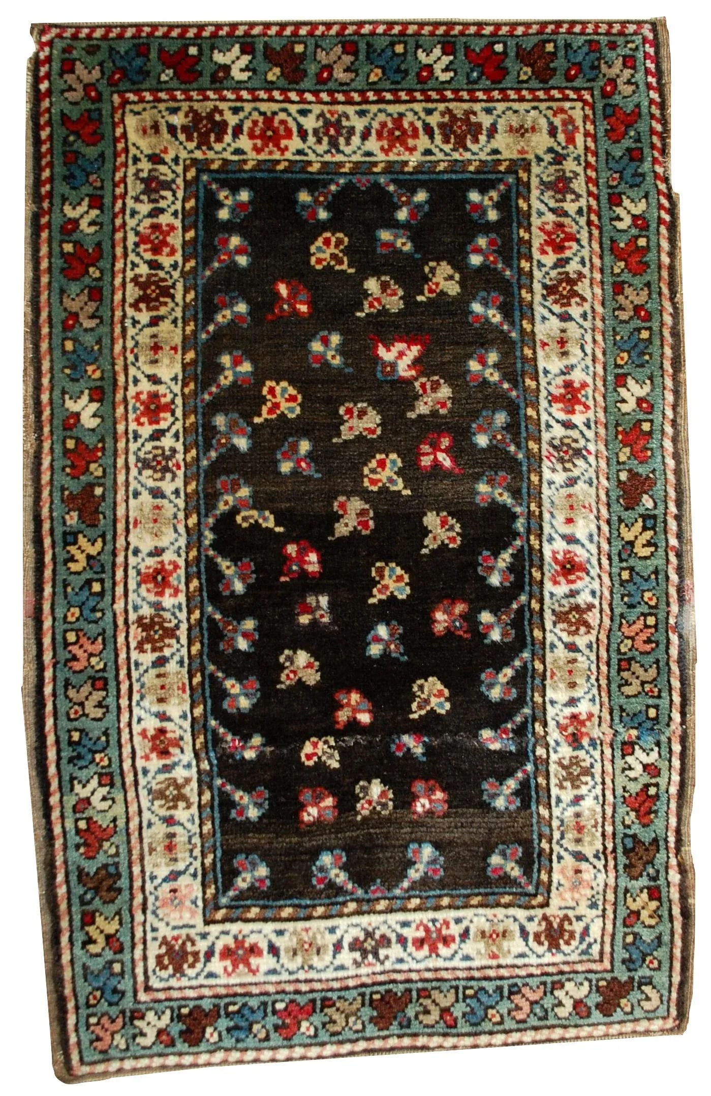 1880s Handmade Antique Caucasian Gendje Rug - 5