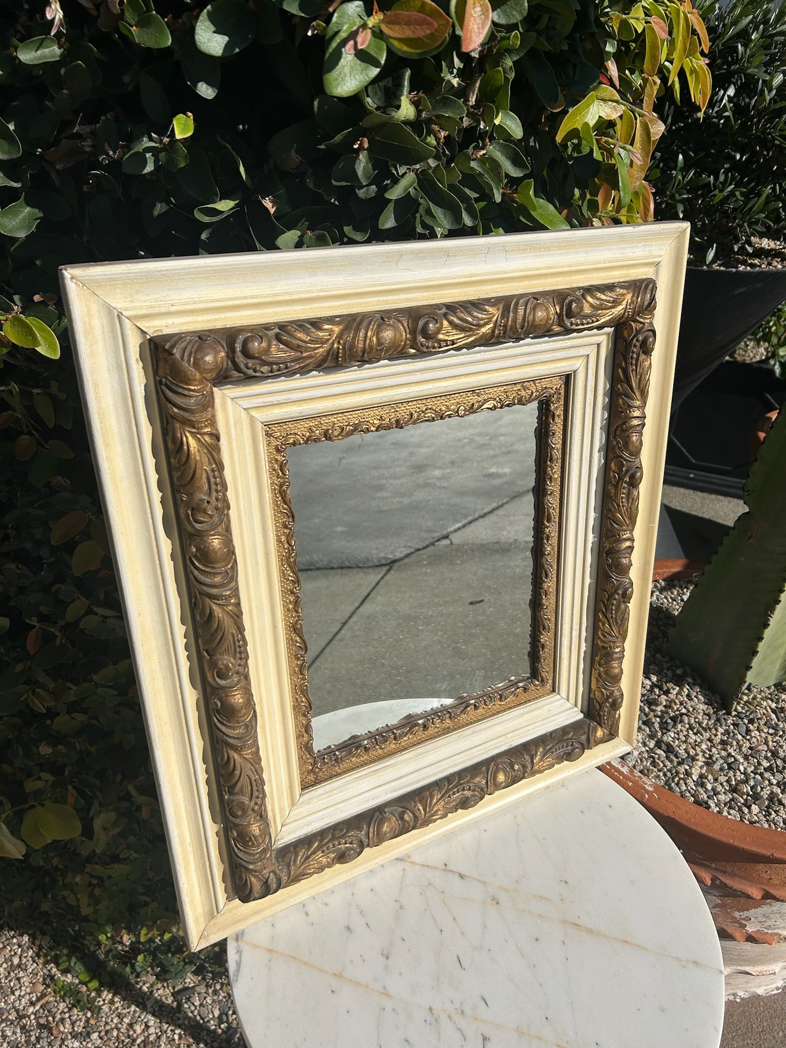Vintage Wood & Gilt Framed Mirror - 7