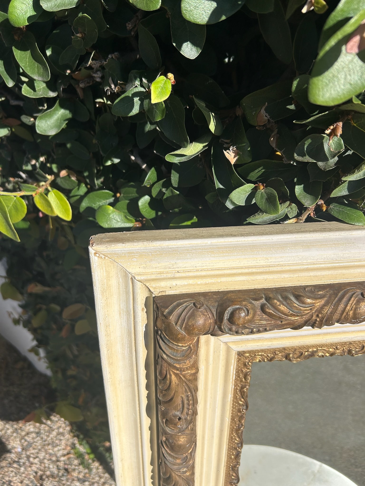Vintage Wood & Gilt Framed Mirror - 9