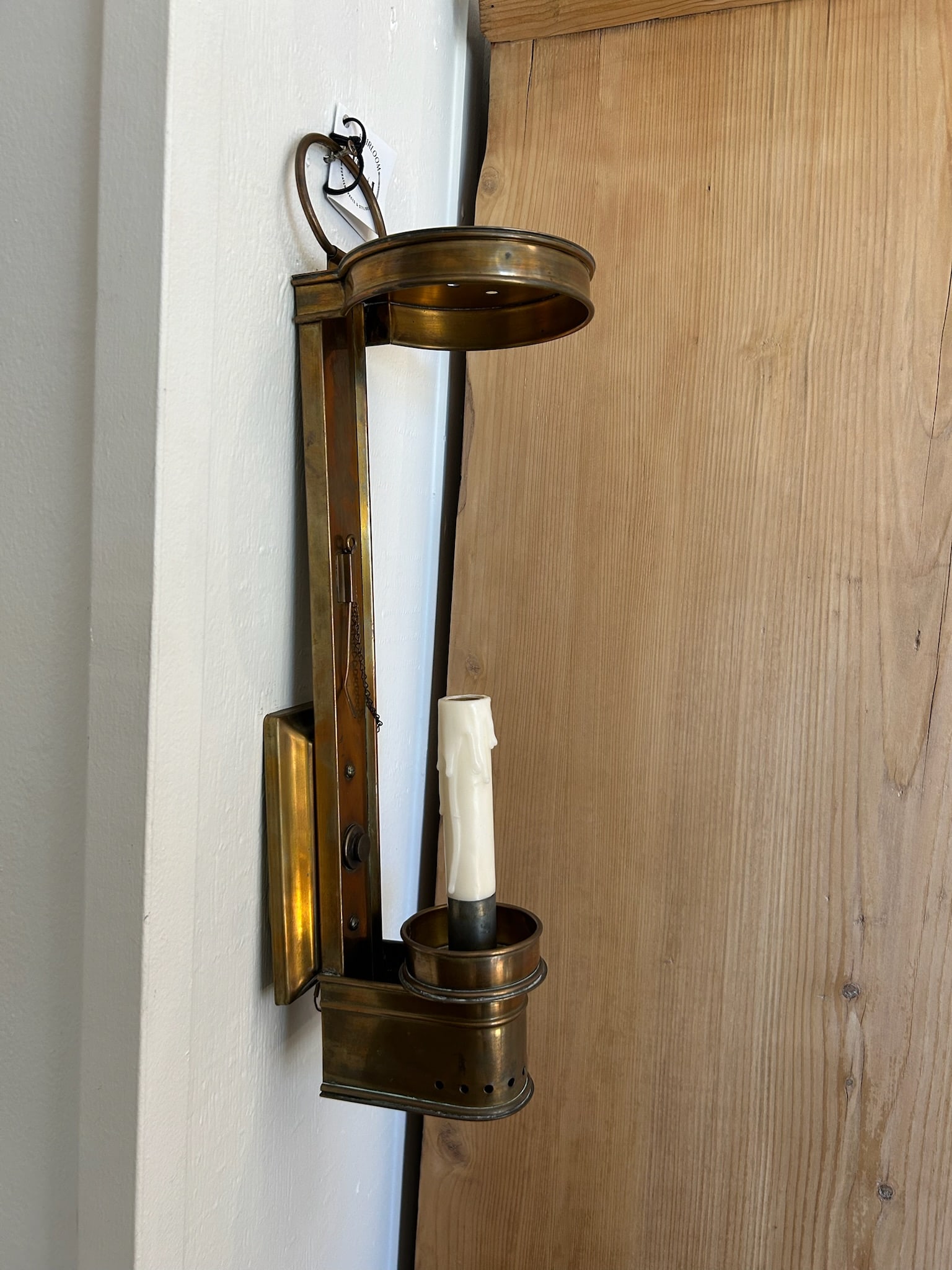 Vintage Brass Wall Sconces With New Wiring - a Pair - 6