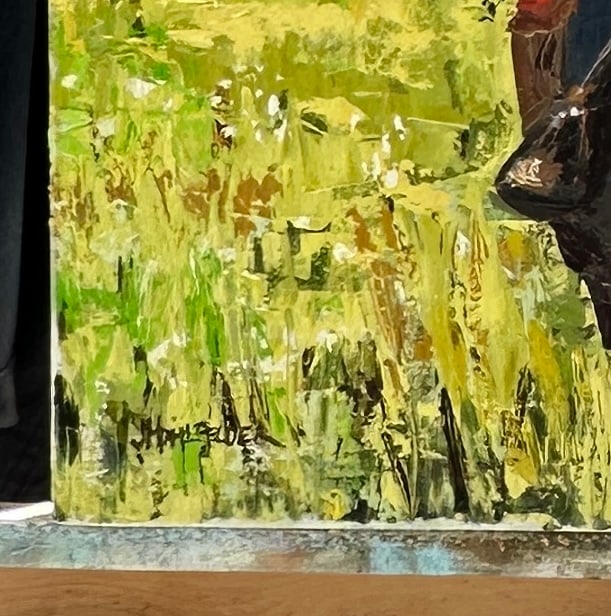 "Ochre Fields" Modern Original Oil Painting, by Jennifer Hohlfelder - 6