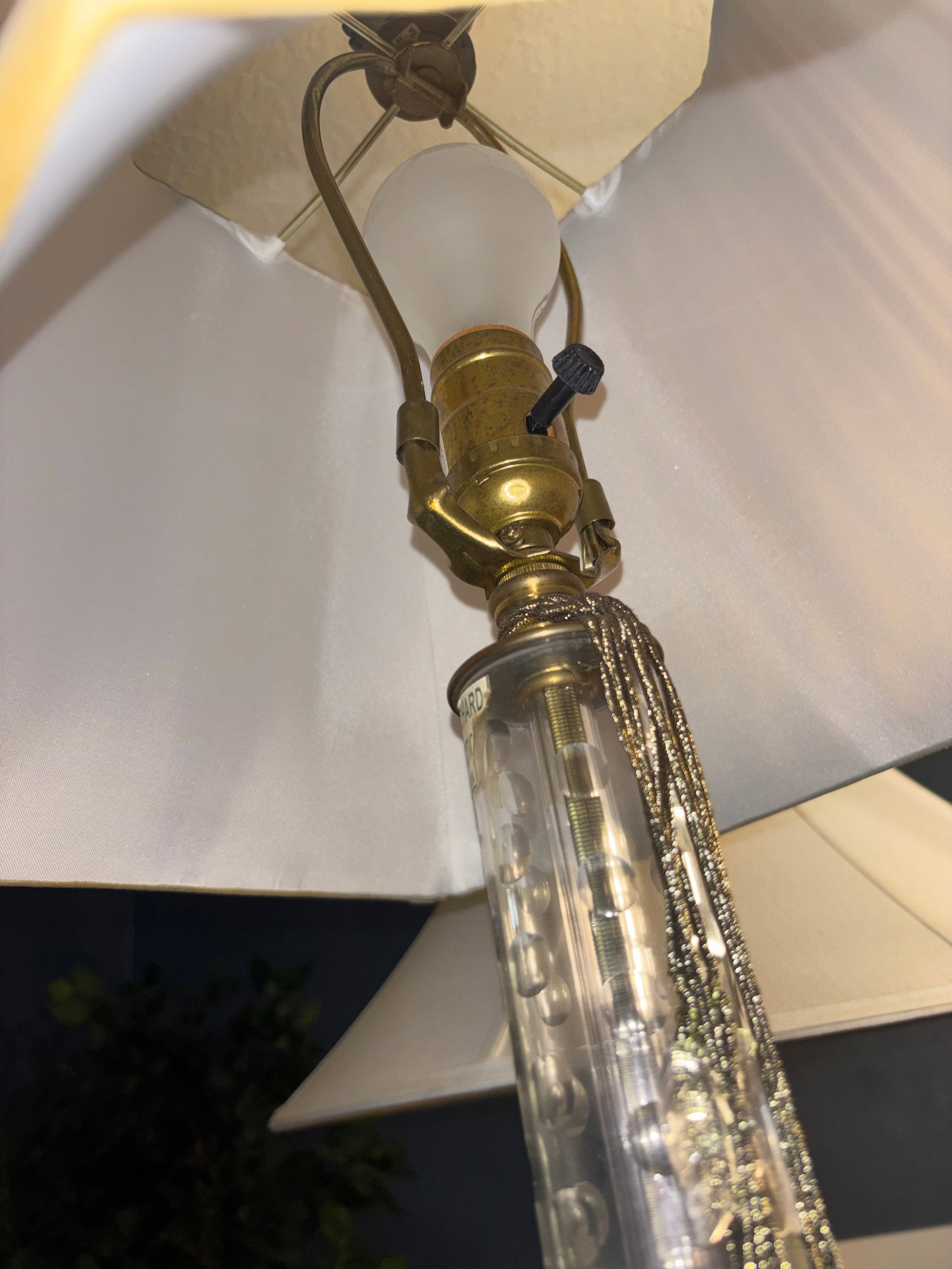 1980s John Richard's Collection Neoclassical Brass and Crystal Corinthian Column Floor Lamp - a Pair - 12