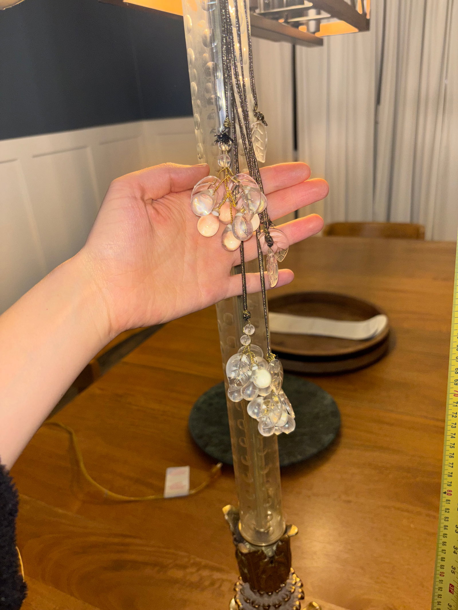 1980s John Richard's Collection Neoclassical Brass and Crystal Corinthian Column Floor Lamp - a Pair - 14
