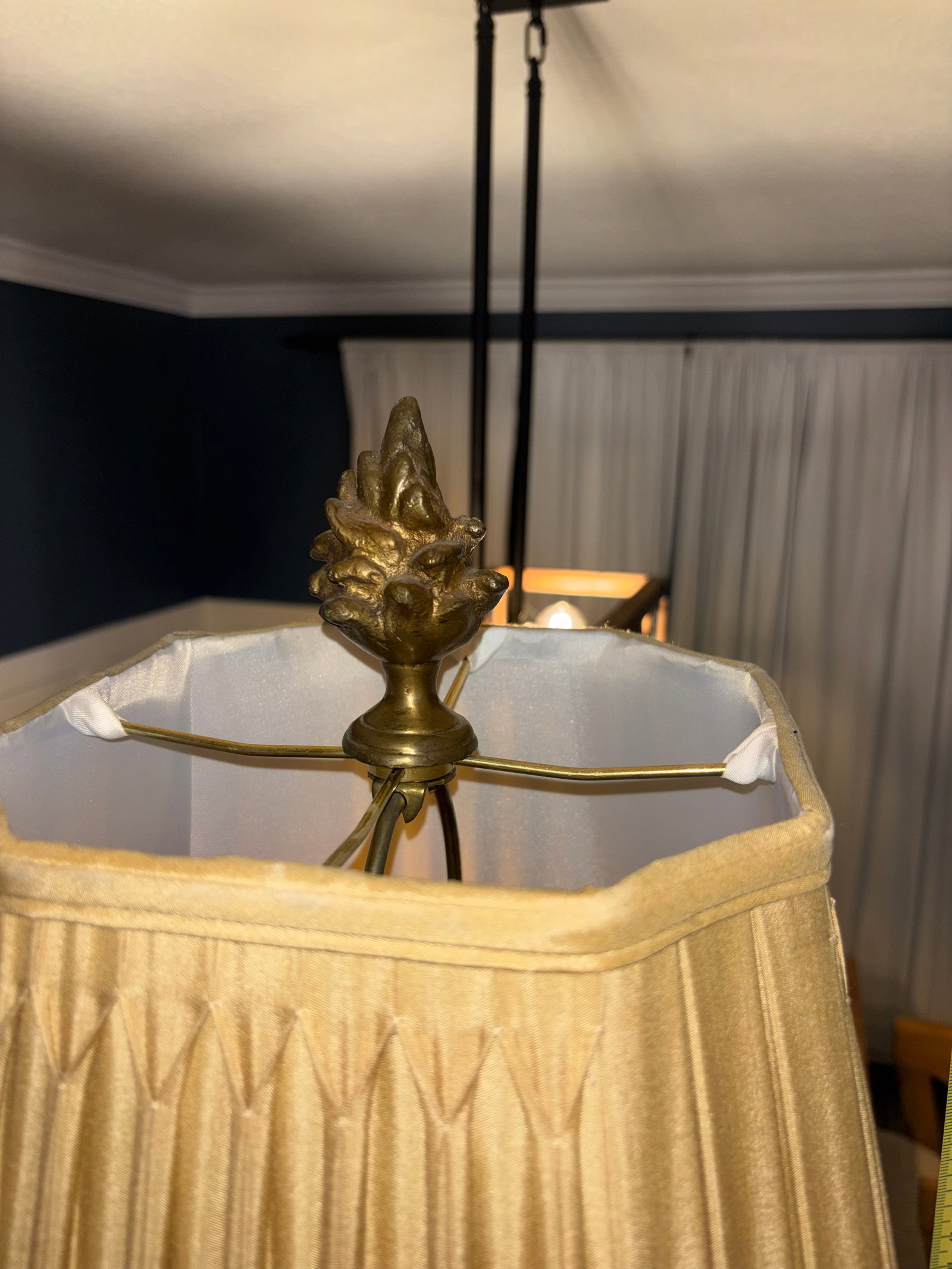 1980s John Richard's Collection Neoclassical Brass and Crystal Corinthian Column Floor Lamp - a Pair - 7