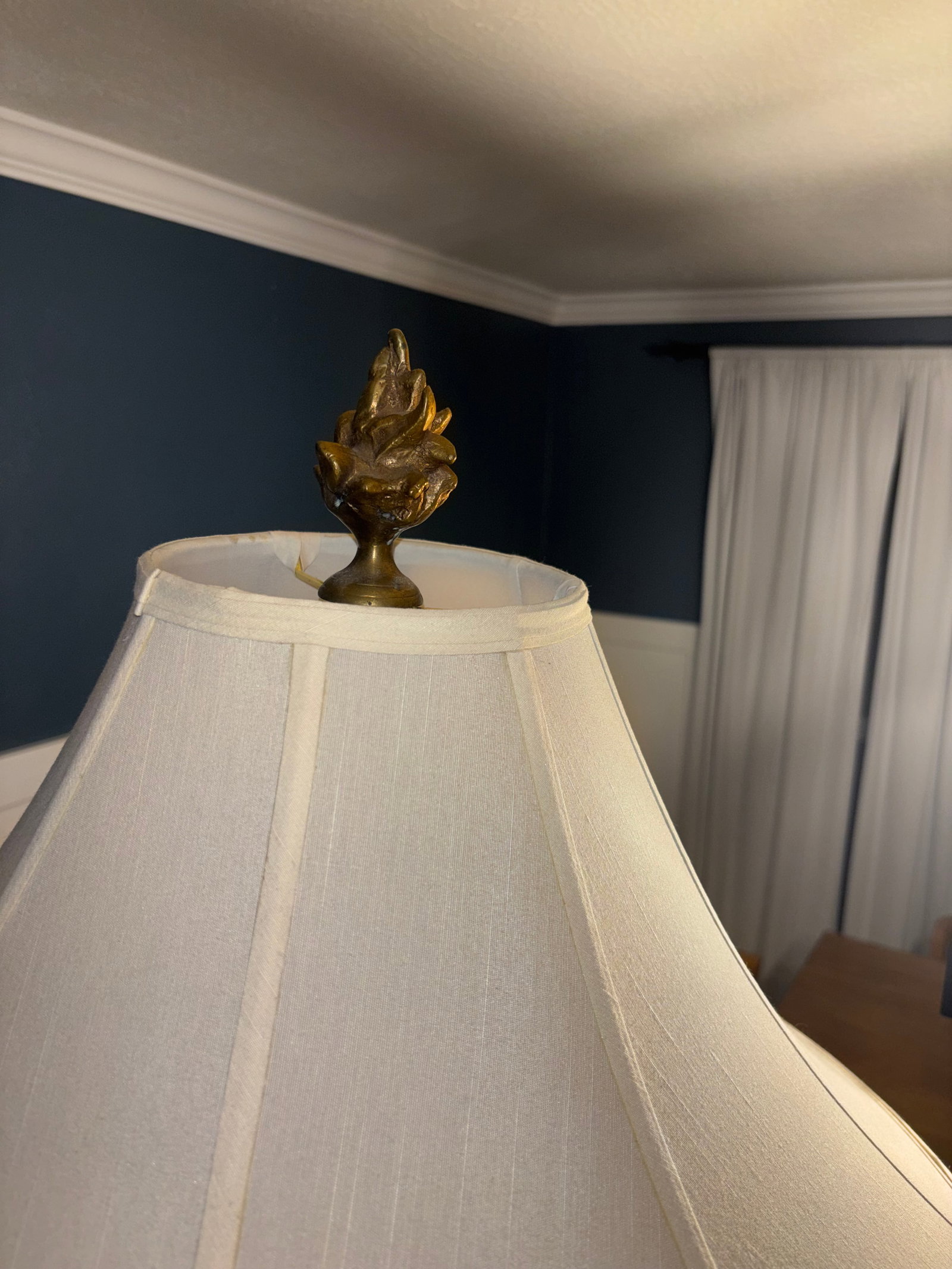 1980s John Richard's Collection Neoclassical Brass and Crystal Corinthian Column Floor Lamp - a Pair - 9