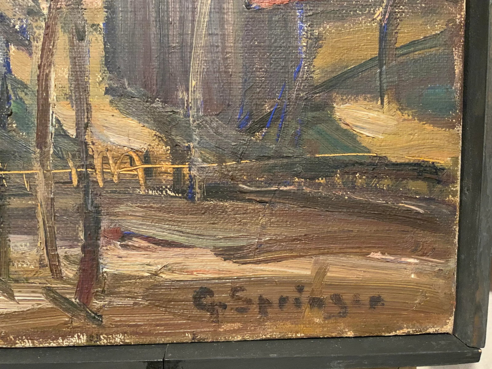 Vintage Landscape Oil on Canvas by Greta Springer - 4