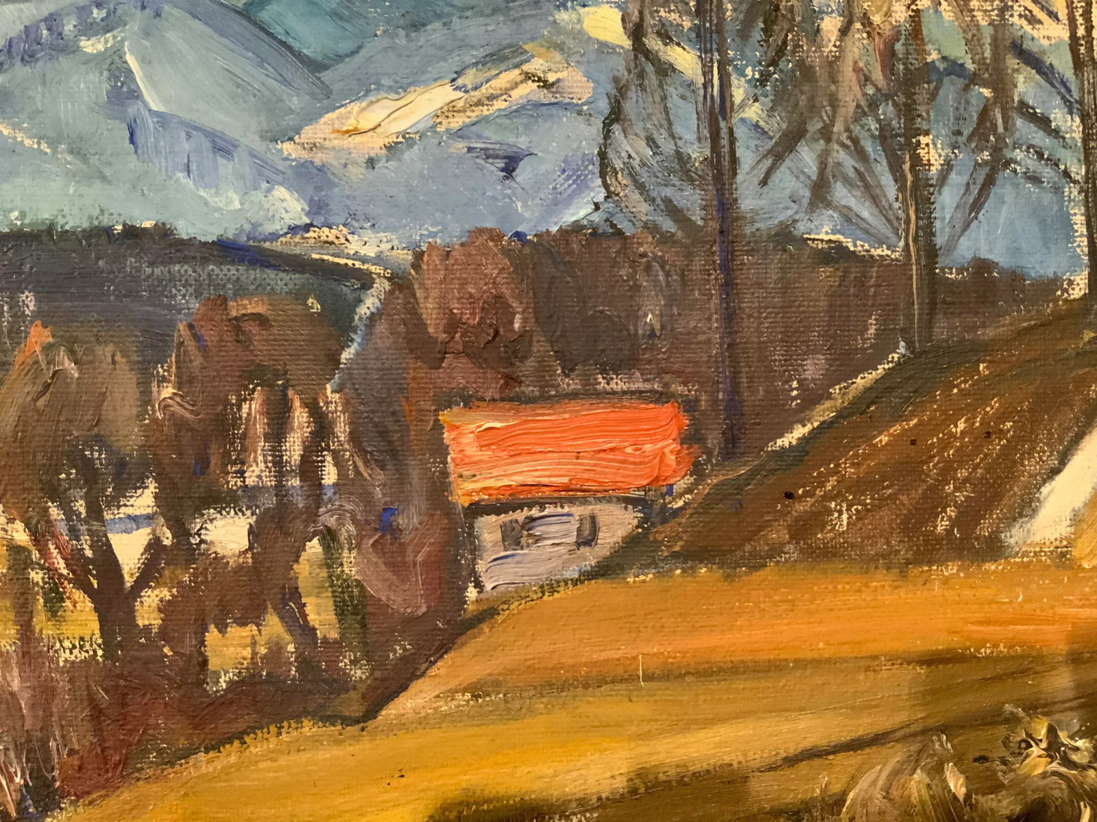 Vintage Landscape Oil on Canvas by Greta Springer - 6