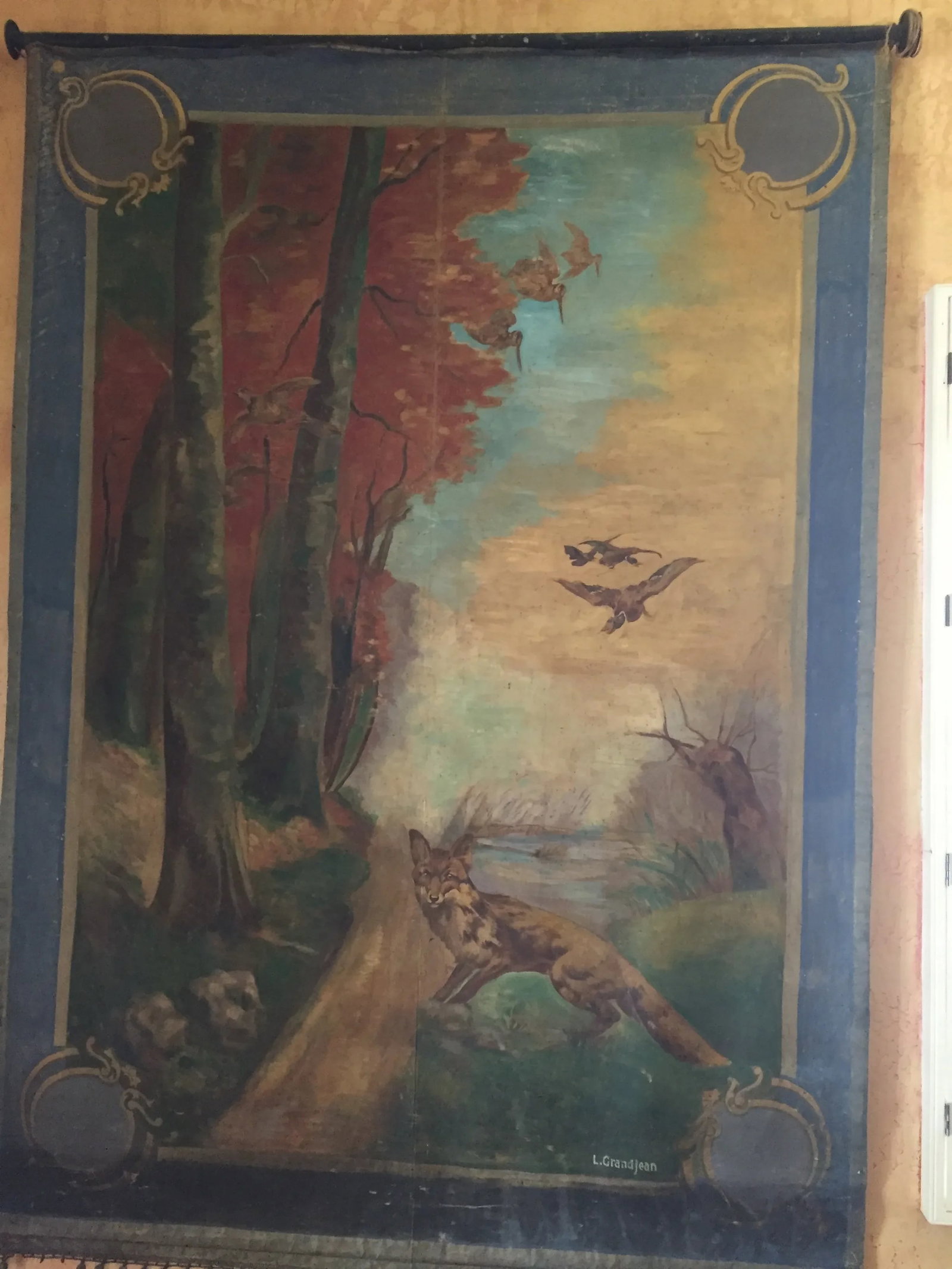 1940s Parisienne Canvas Backdrop for Street Plays - 3