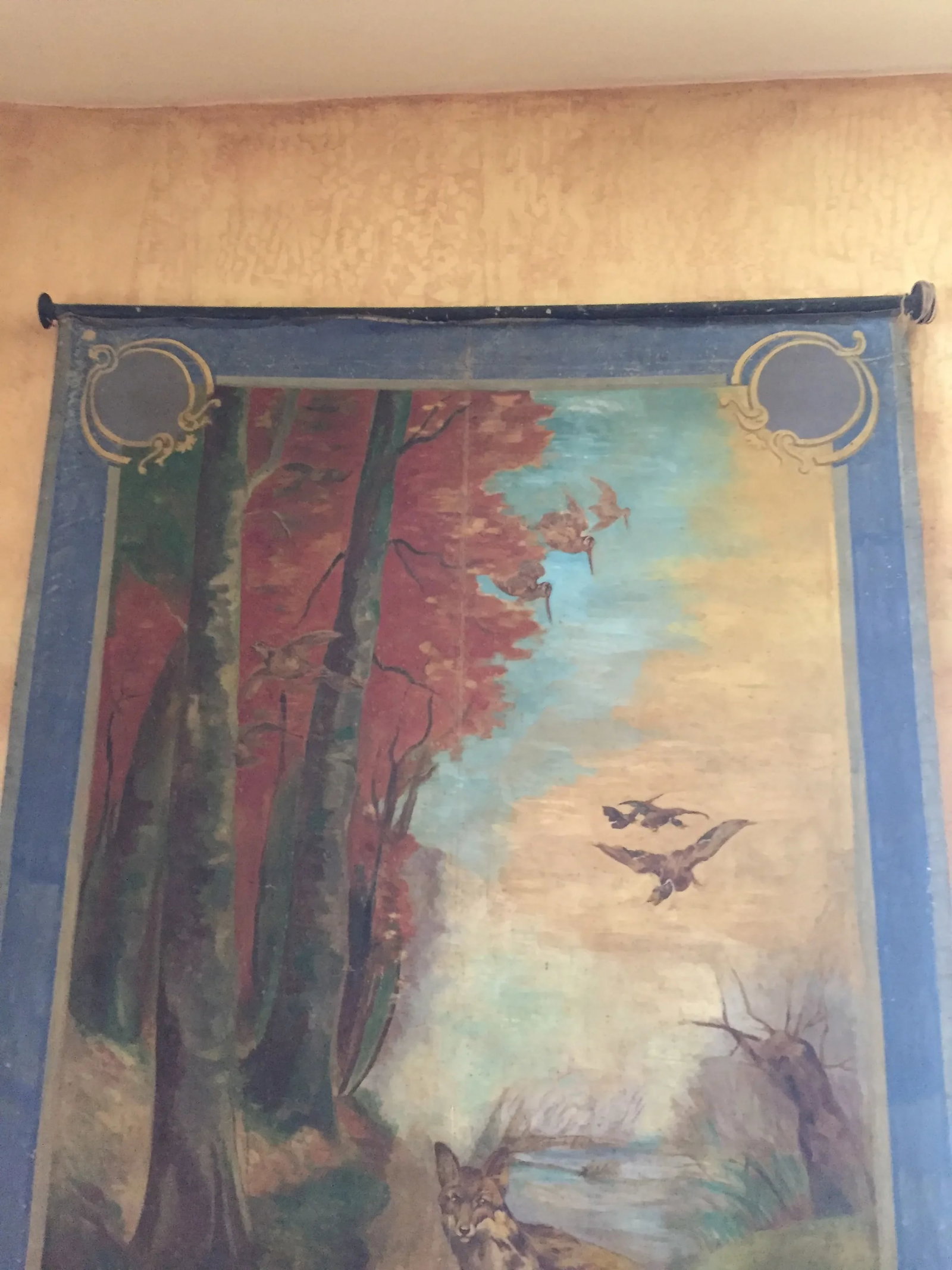 1940s Parisienne Canvas Backdrop for Street Plays - 4