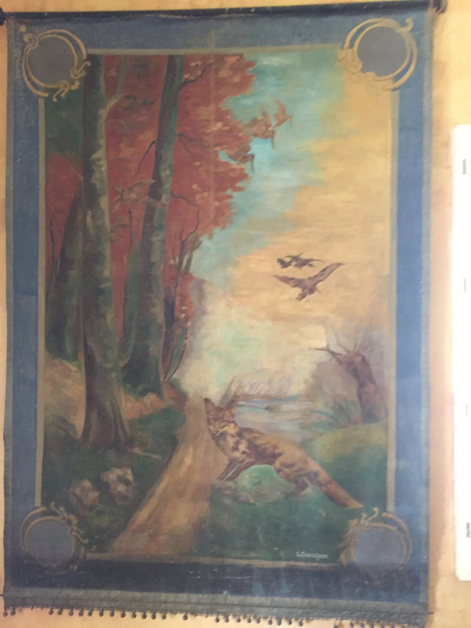 1940s Parisienne Canvas Backdrop for Street Plays - 5