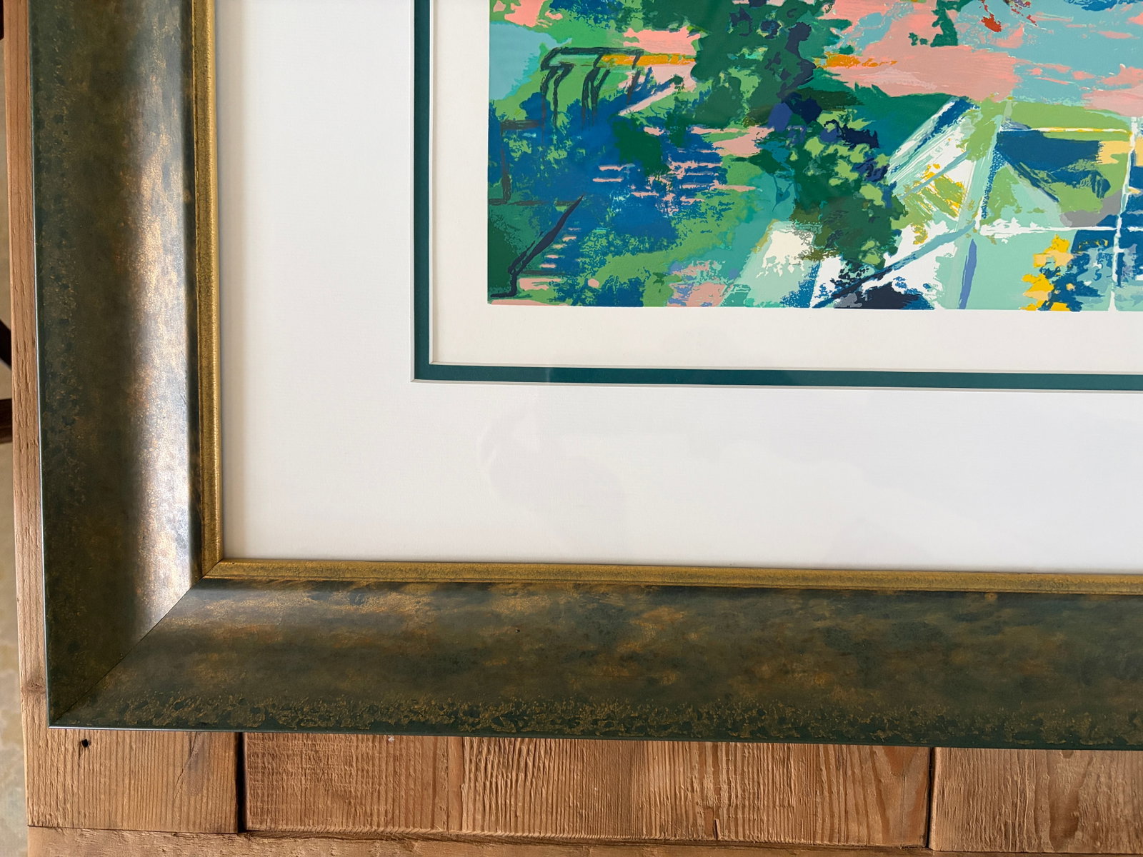 1970s "Tavern on the Green" by Leroy Neiman - Hand Signed - Custom Framed With Conservation Glass - 12
