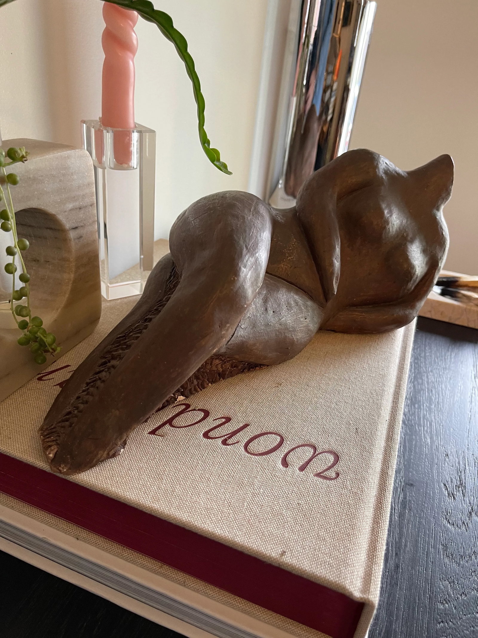 Mid 20th Century Modern Abstract Reclining Female Nude Sculpture - 3