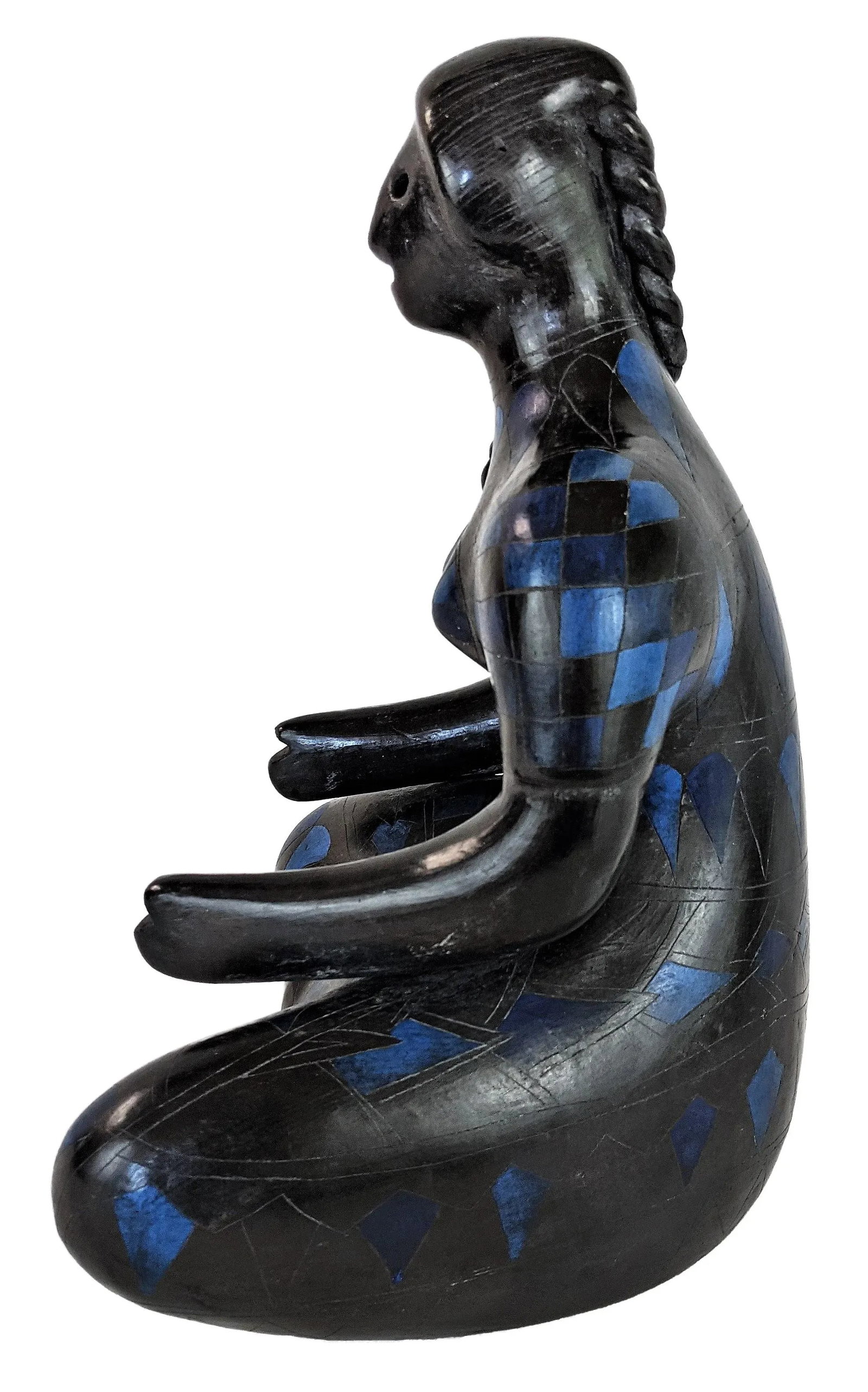 Manuel Felguerez Sitting Woman Terracotta Sculpture - 5