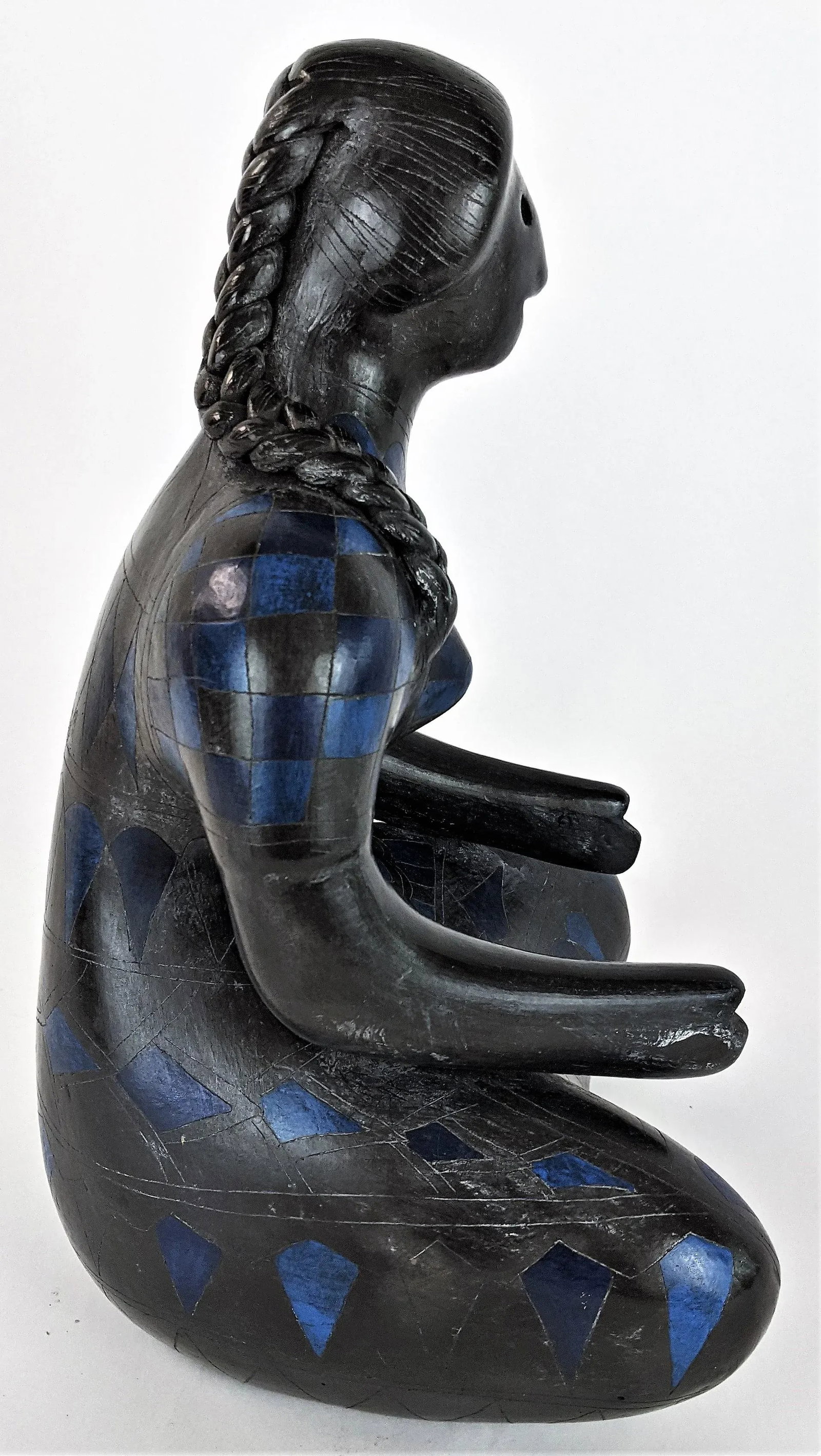 Manuel Felguerez Sitting Woman Terracotta Sculpture - 7