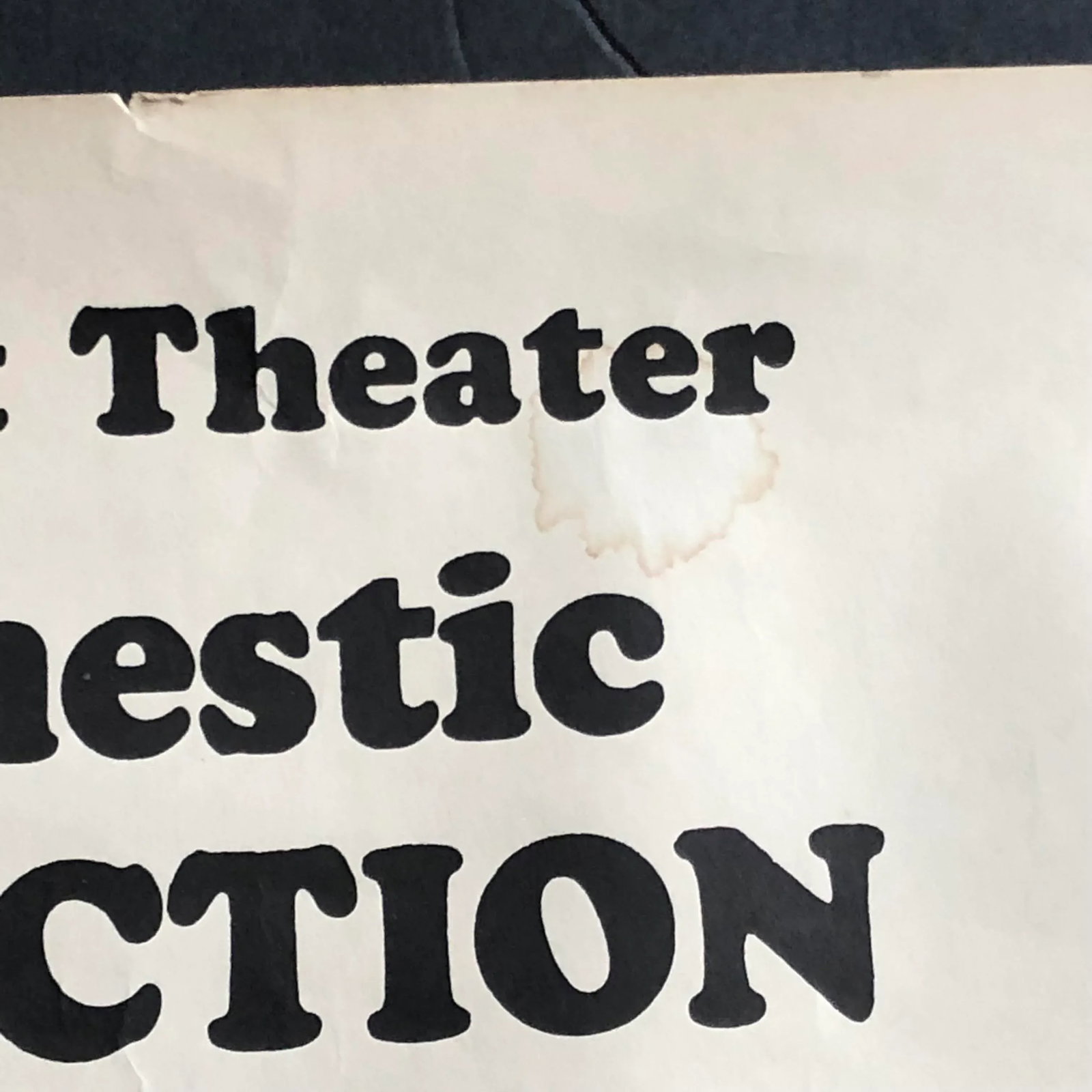 Vintage Original Art Theater Poster - 7