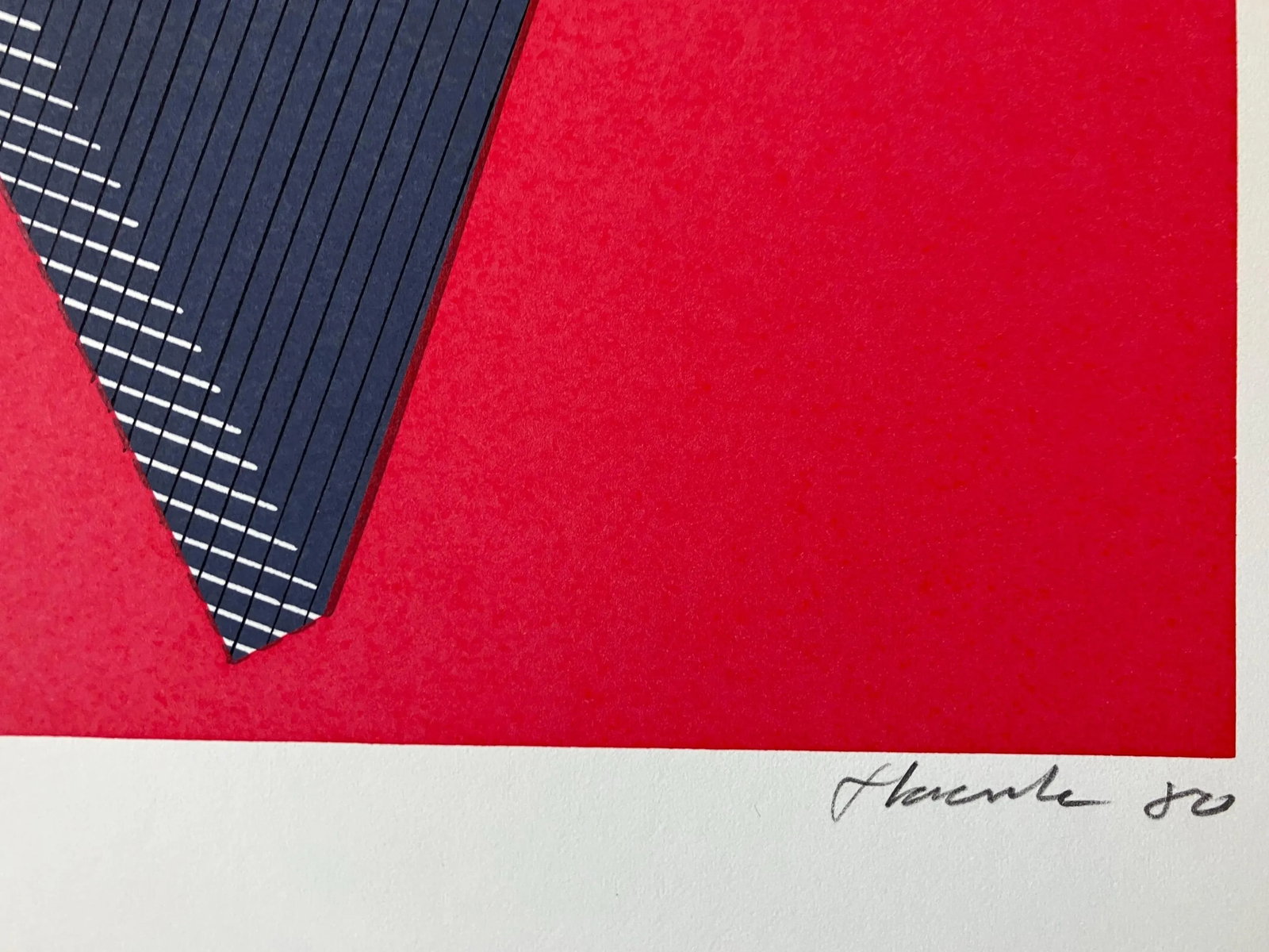 1980s "Elena's Dream" Jean-Marie Haesle Abstract Geometric Signed and Numbered Serigraph - 3