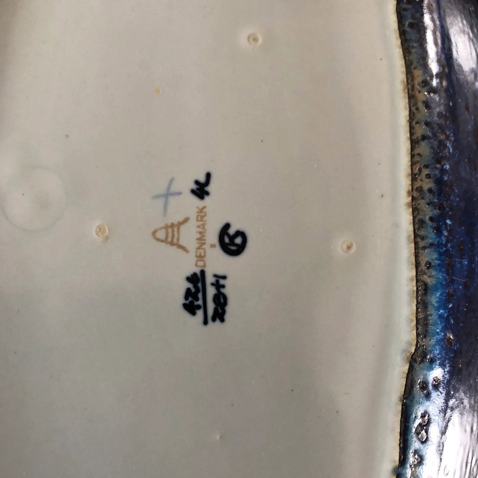 Vintage 1960s Mid-Century Modern Ceramic Dish From Denmark - 3