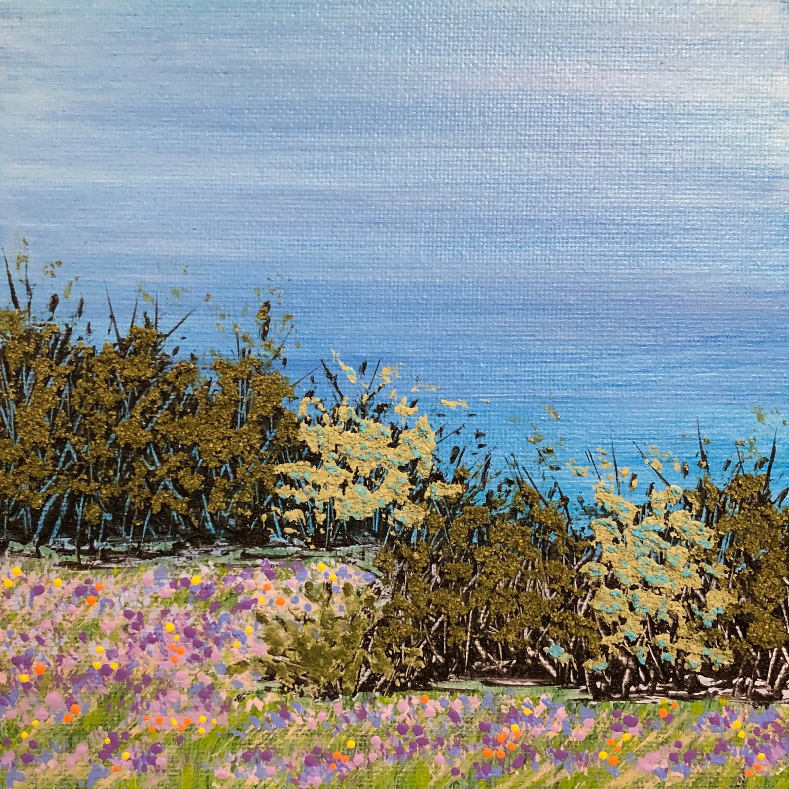 Contemporary 'Spring Brings Hope' Acrylic Painting - 7