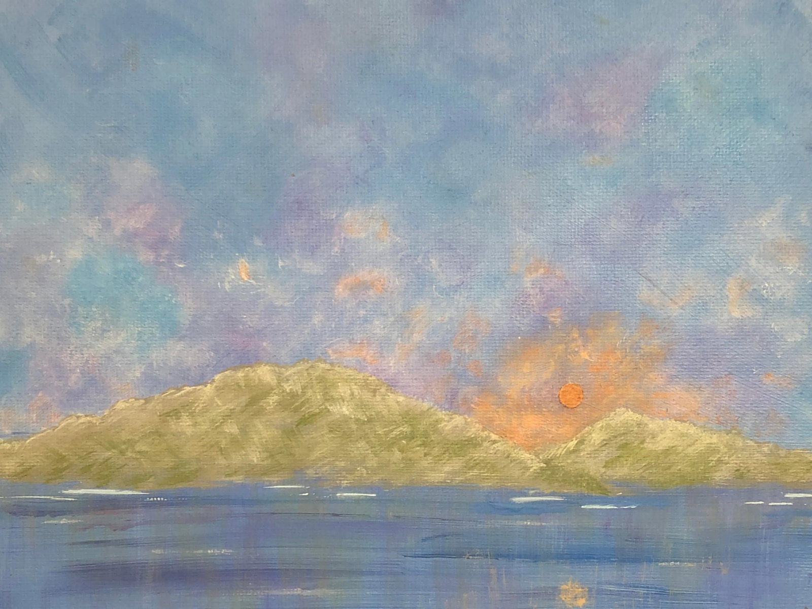 "Top of the Morning" Contemporary Impressionist Style Landscape Painting by Deb Bossert - 2