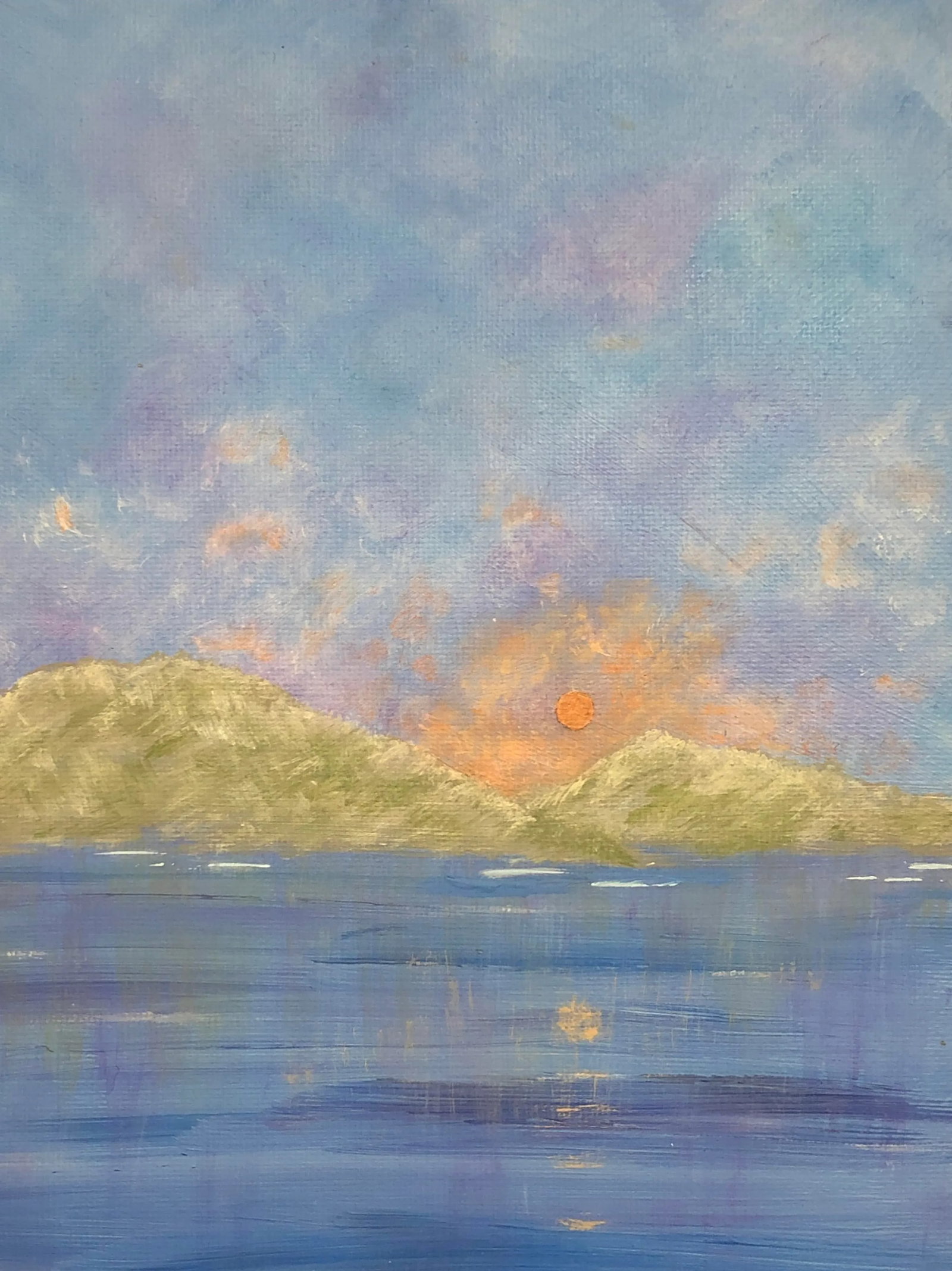 "Top of the Morning" Contemporary Impressionist Style Landscape Painting by Deb Bossert - 3