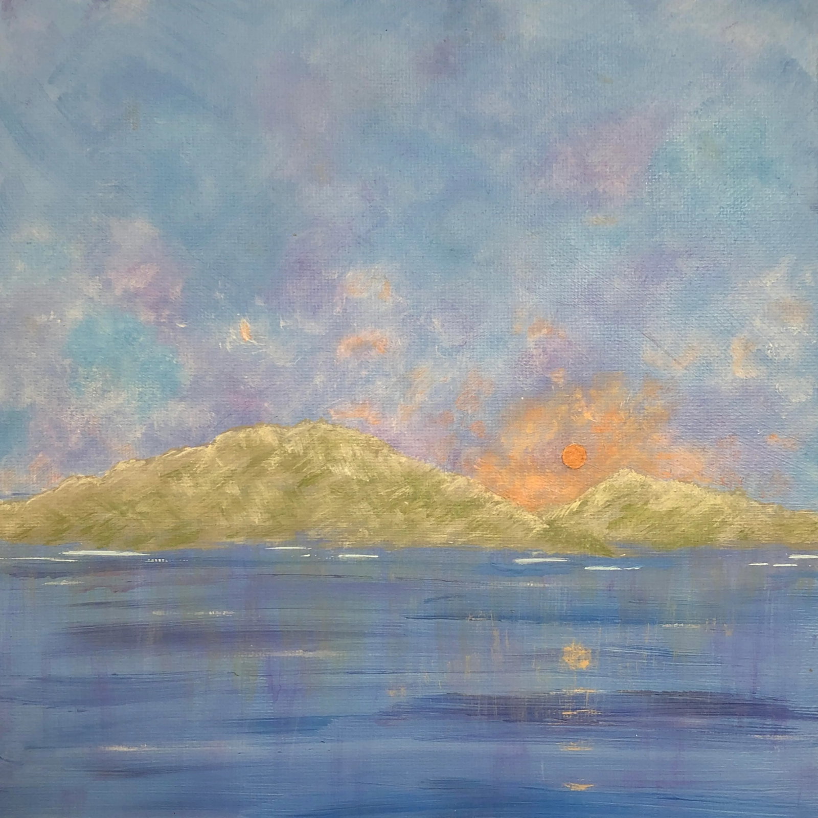 "Top of the Morning" Contemporary Impressionist Style Landscape Painting by Deb Bossert - 4