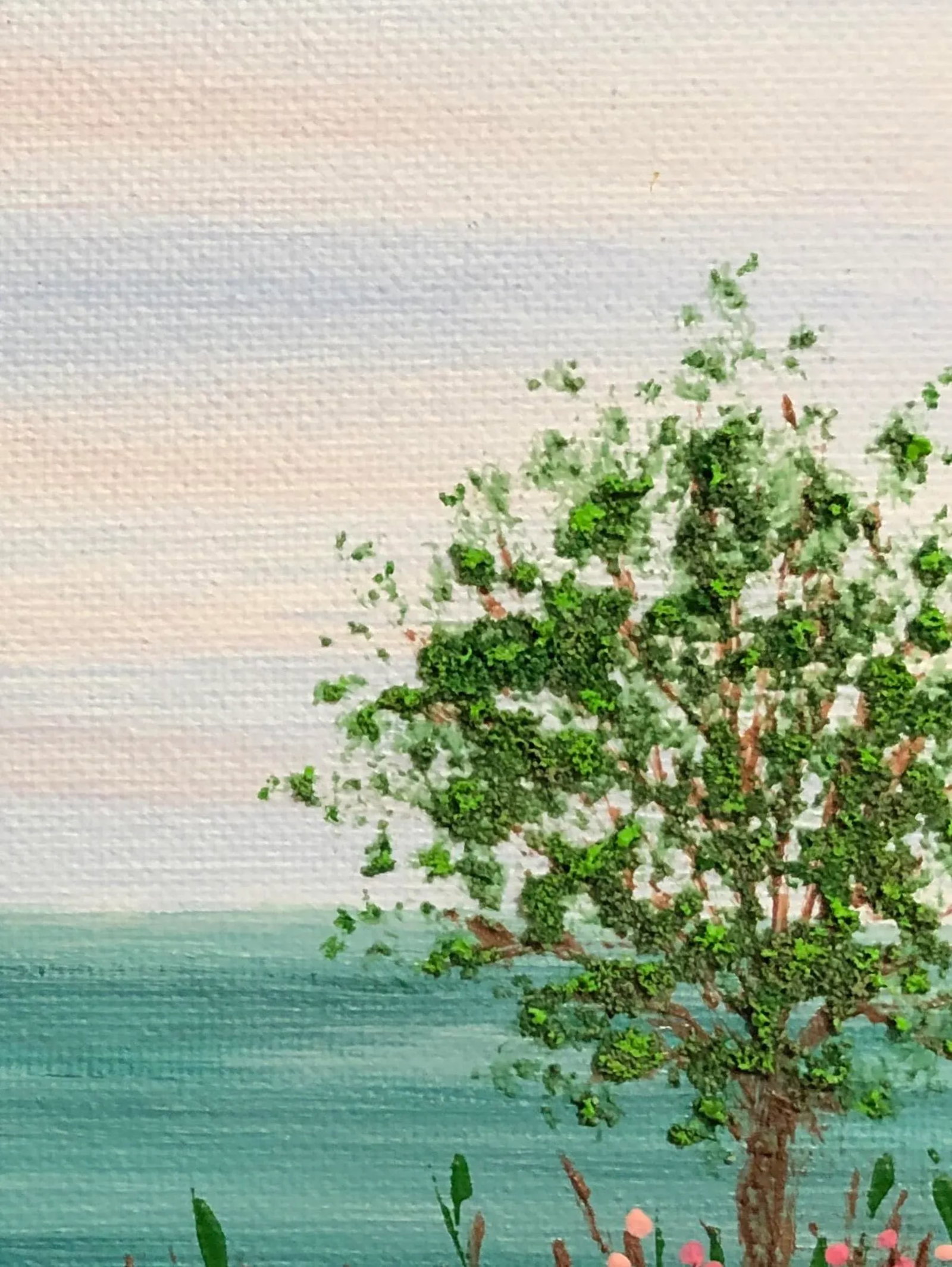 "Peaceful" Contemporary Original Impressionist Style Landscape Acrylic Painting by Deb Bossert - 5