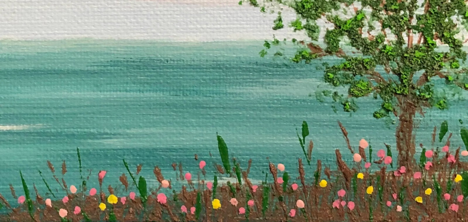 "Peaceful" Contemporary Original Impressionist Style Landscape Acrylic Painting by Deb Bossert - 6