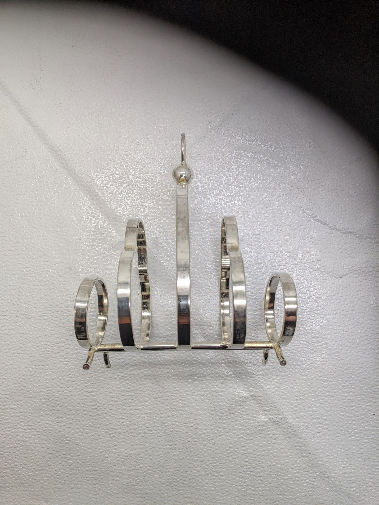 Antique SIlverplate Toast Rack or Letter Sorter Holder - 2