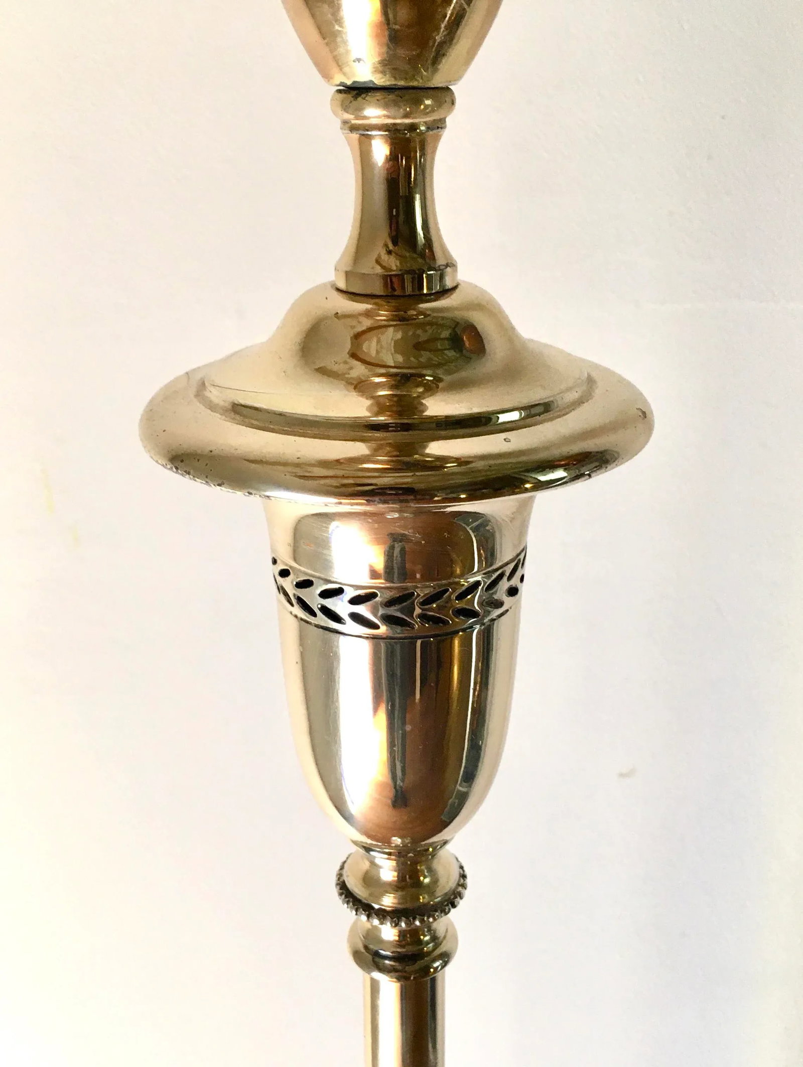 1940s Art Deco Silver + Crystal Fountain Floor Lamp - 10