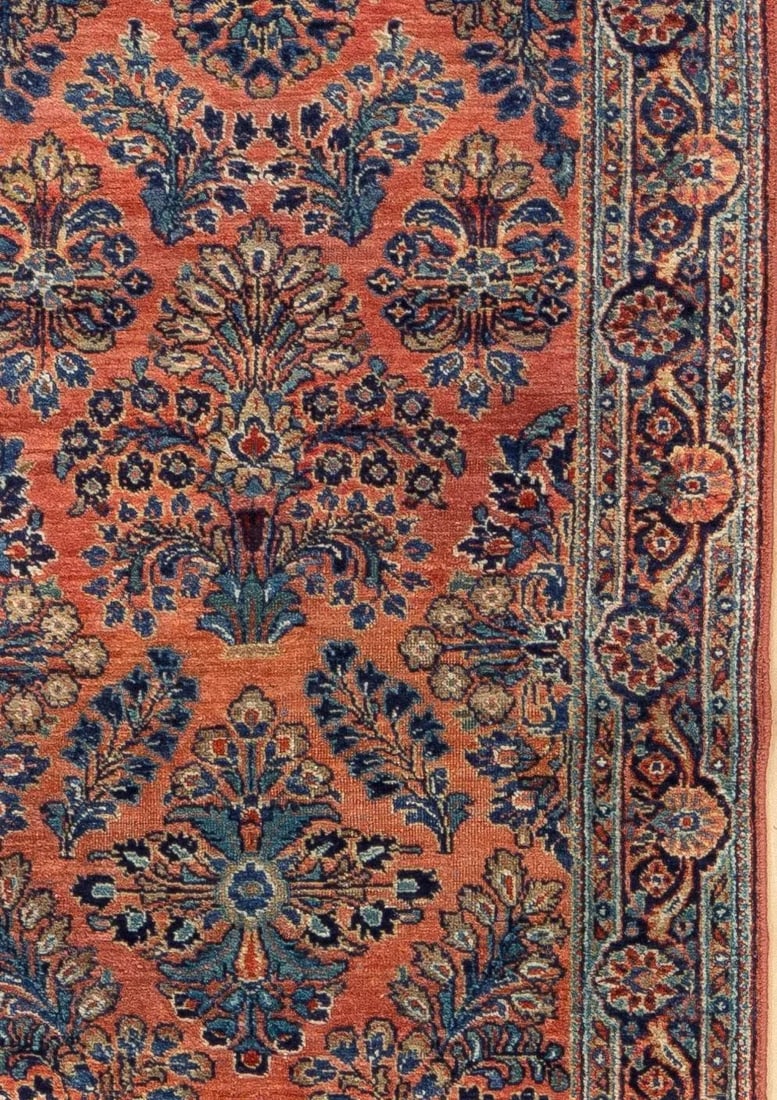 1920s Vintage Narrow Sarouk Runner - 5