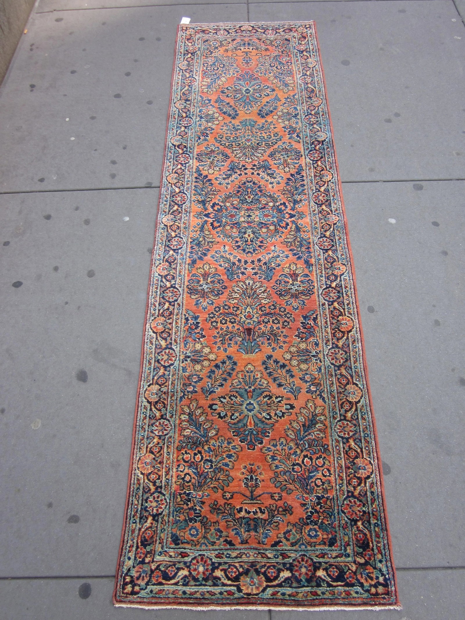 1920s Vintage Narrow Sarouk Runner - 6