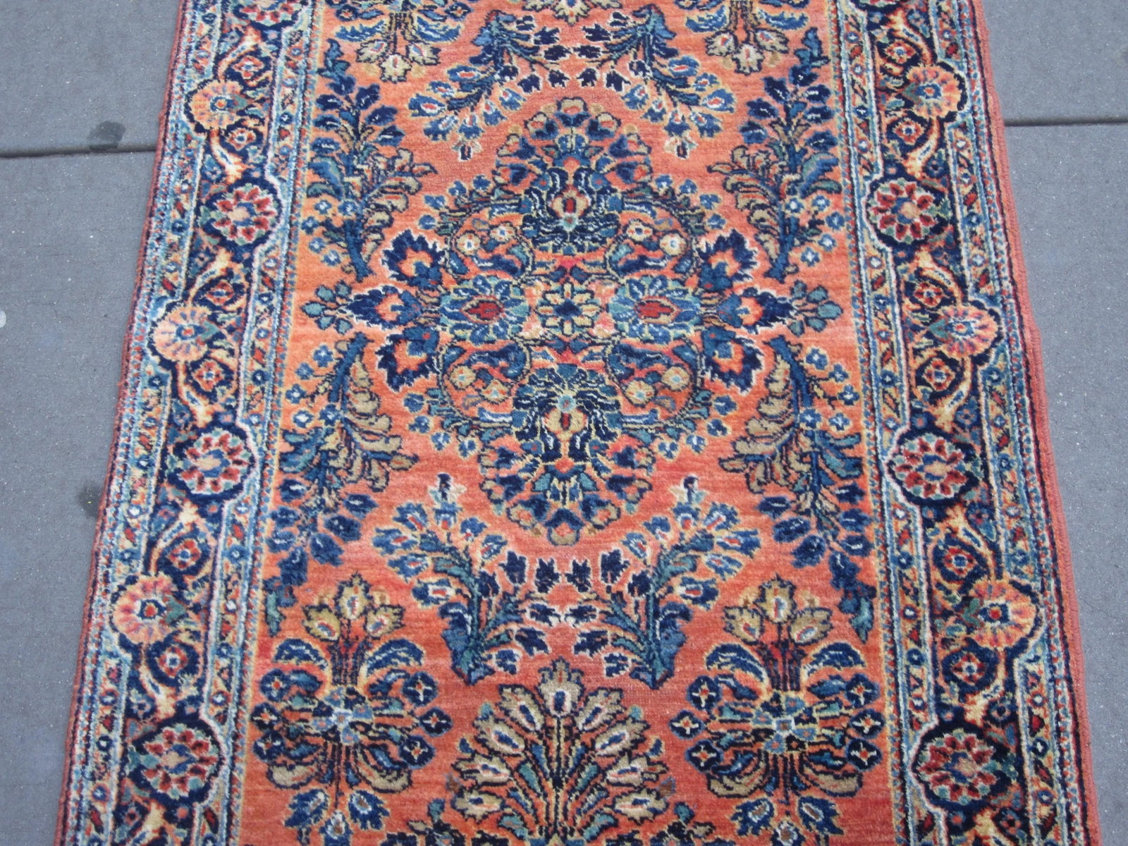 1920s Vintage Narrow Sarouk Runner - 7