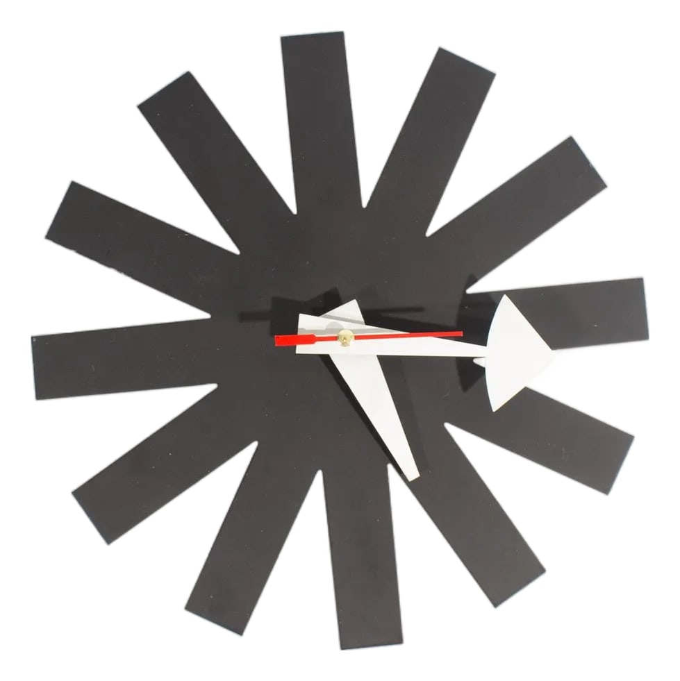Black Asterisk Wall Clock by George Nelson (1 of 8)