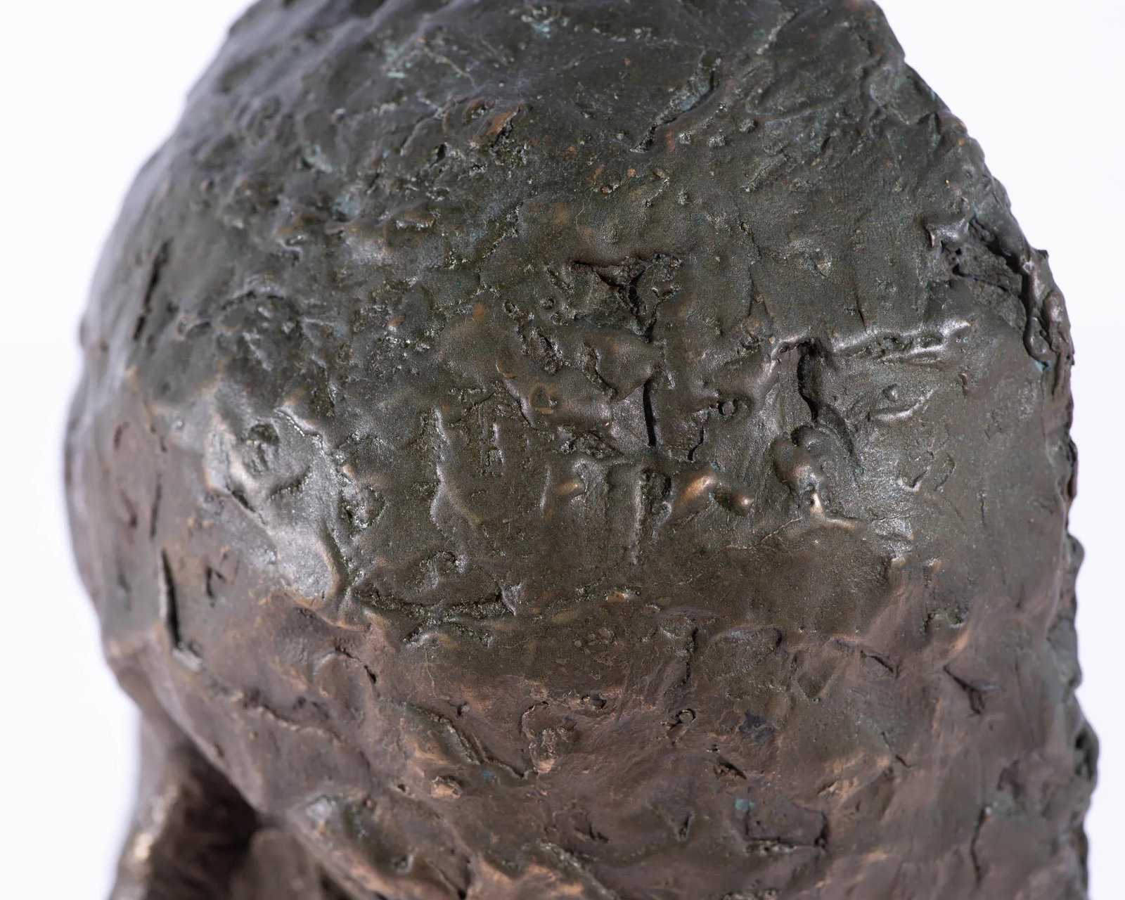 Abstract Bronze Sculpture of a Face - 10