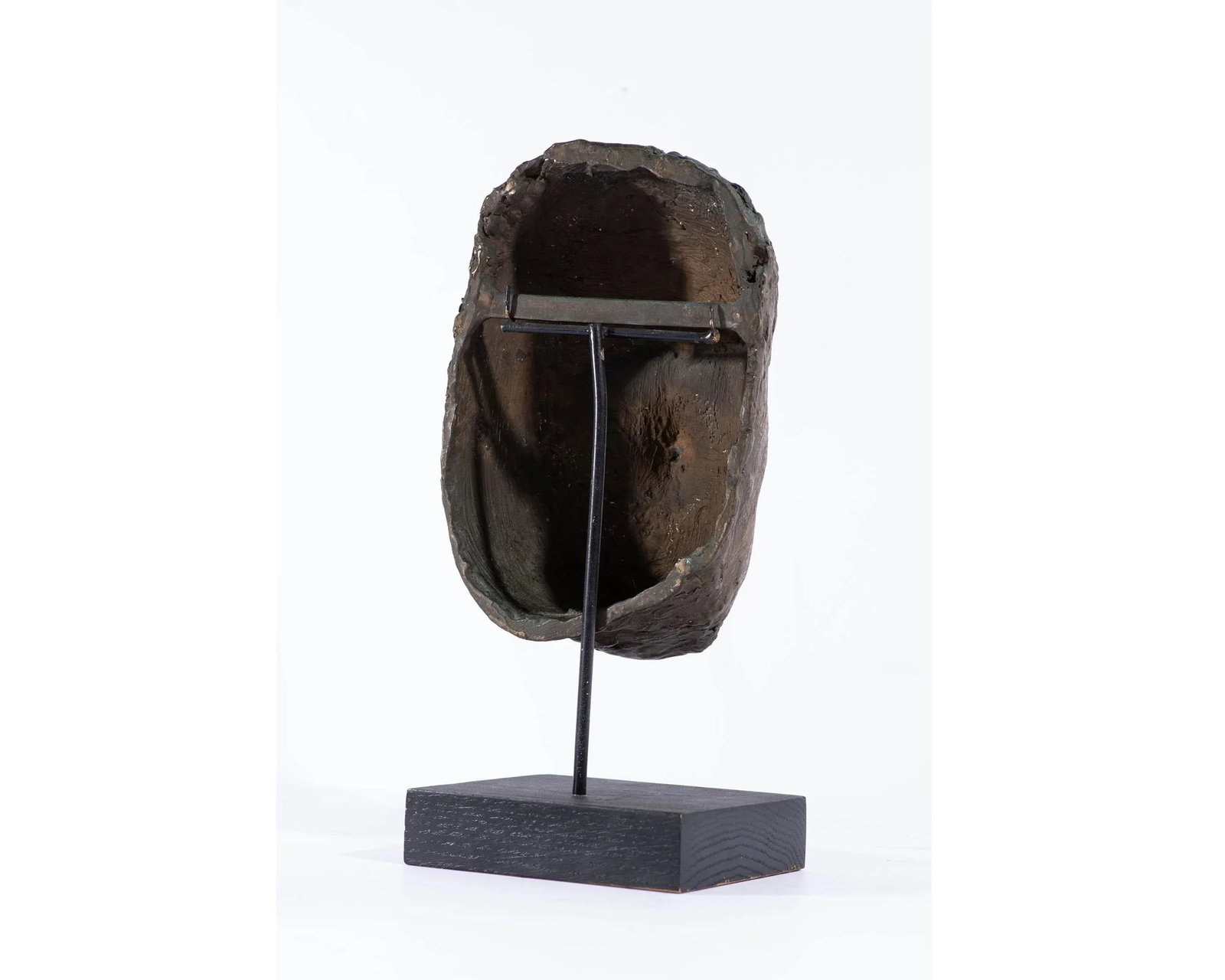 Abstract Bronze Sculpture of a Face - 4