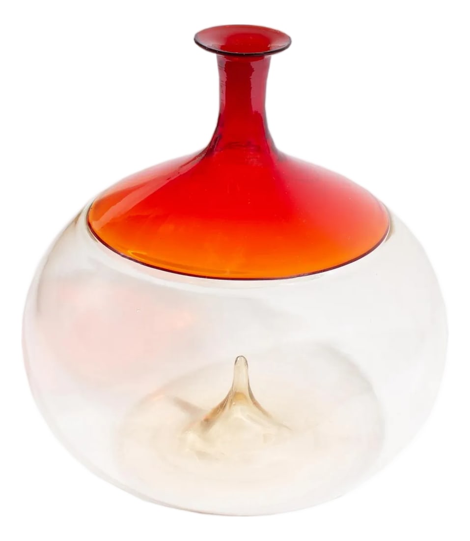 Italian Murano Bolle Bottle Vase by Tapio Wirkkala for Venini (1 of 10)