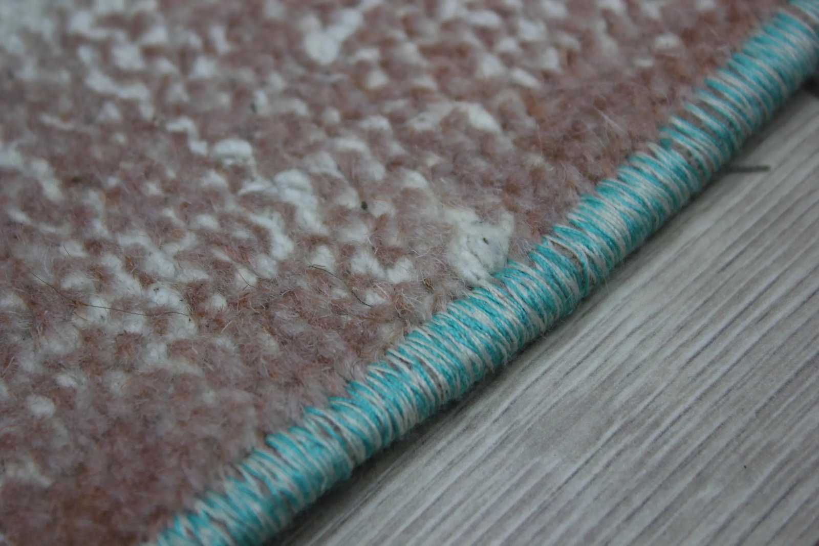 1950s Asian Vintage Floral Desing Natural Wool Oushak Area Rug - 10