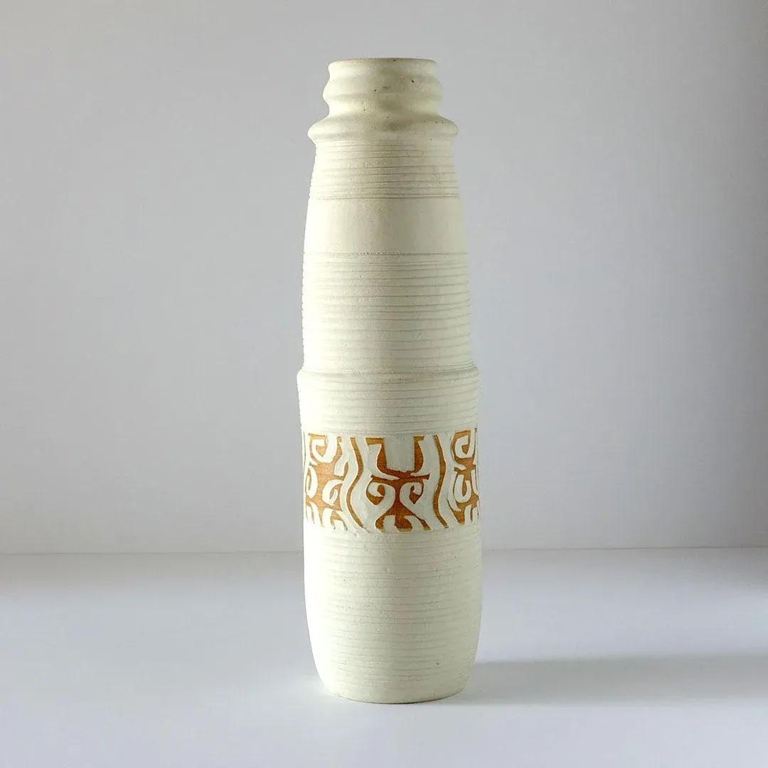 Vintage Mid 20th Century Bror Chail Israel Pottery Vase - 4