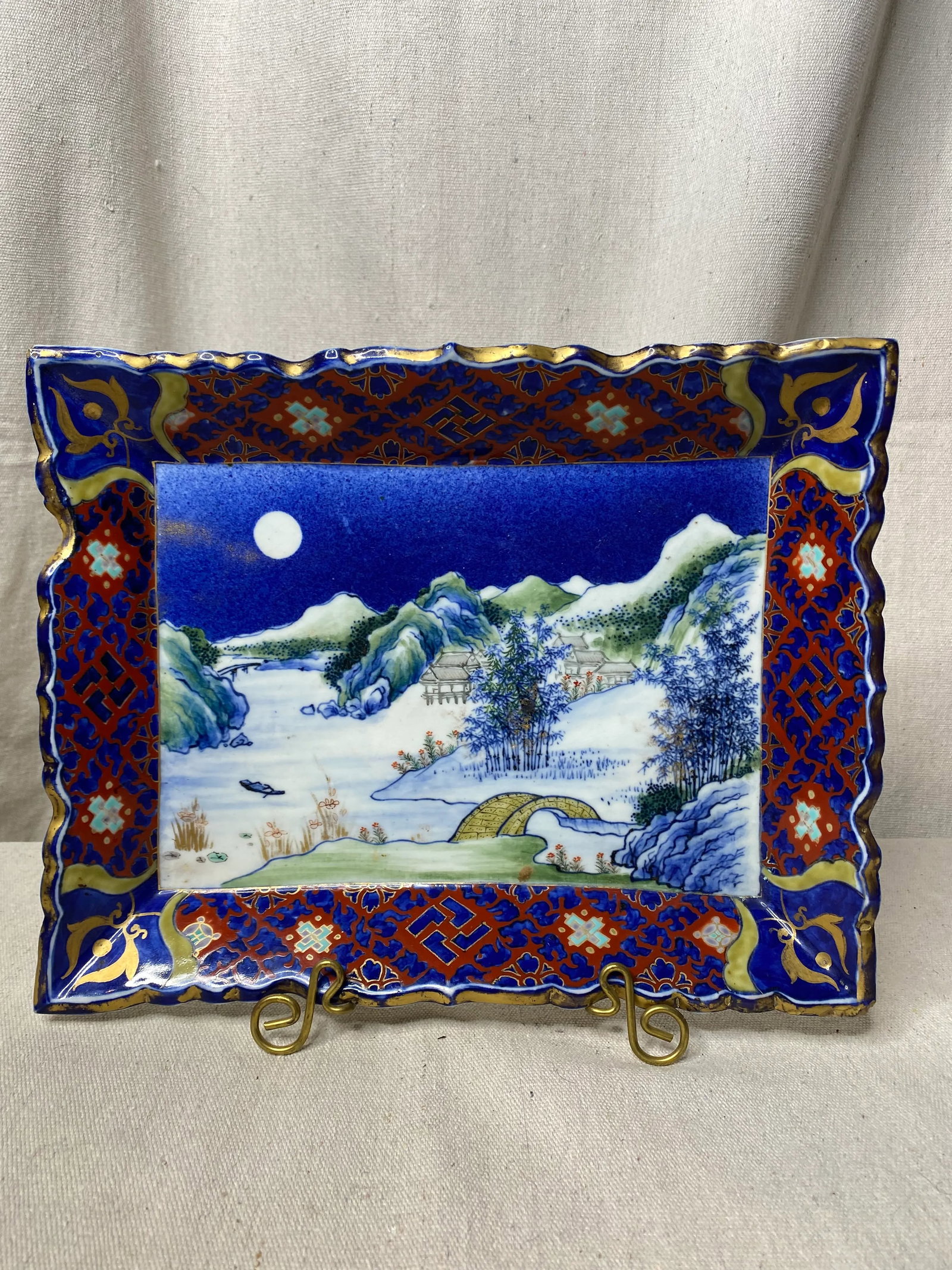 Antique Japanese Imari Ceramic Dish - 2