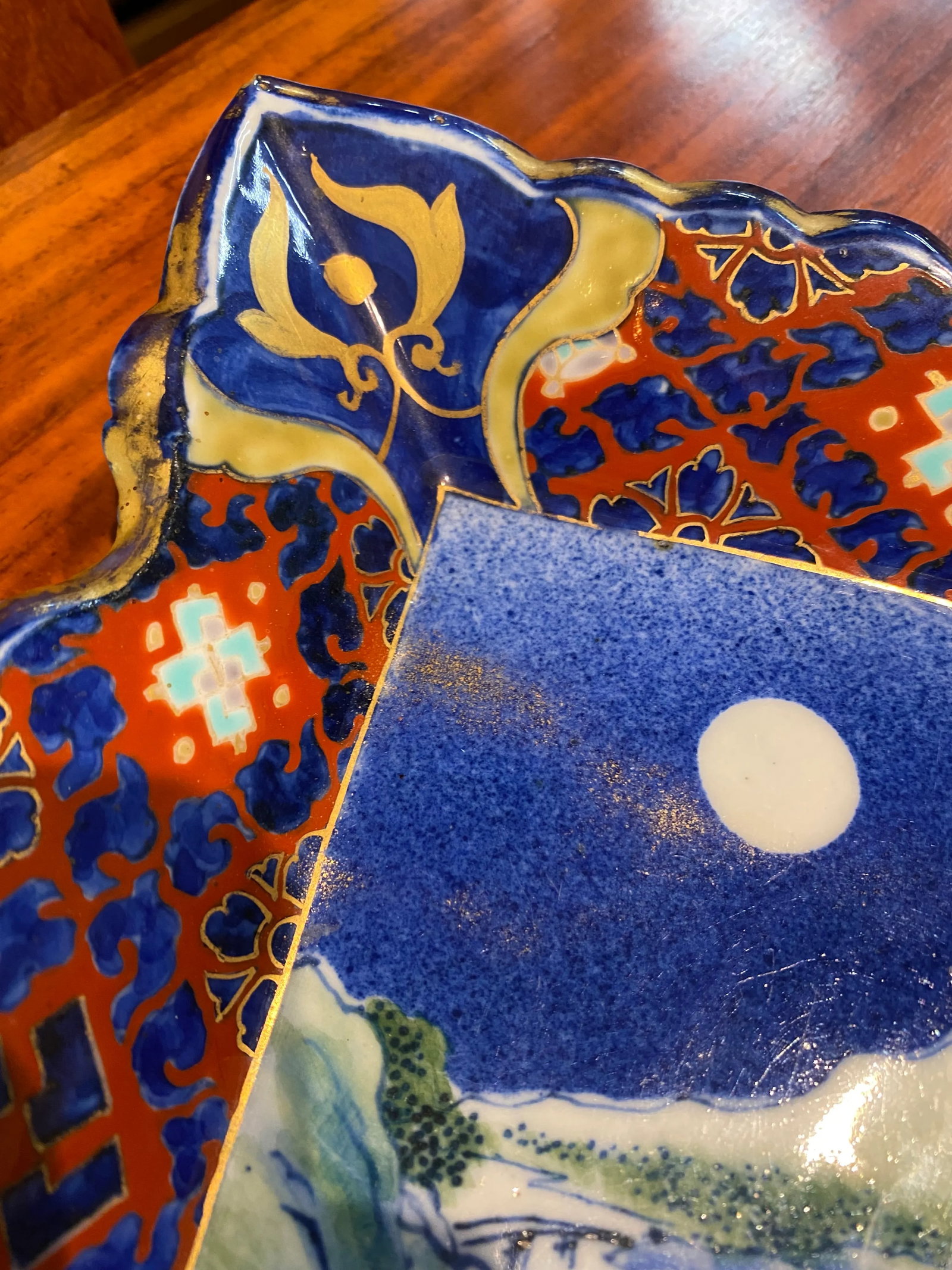 Antique Japanese Imari Ceramic Dish - 5